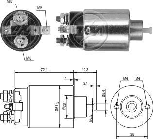 ZM ZM-695 - Magneettikytkin, käynnistin inparts.fi