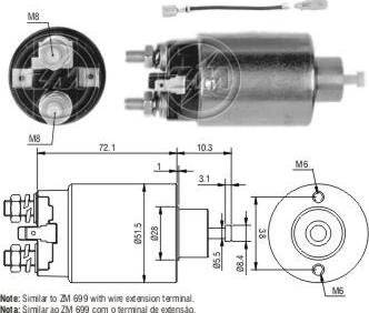 ZM ZM1699 - Magneettikytkin, käynnistin inparts.fi