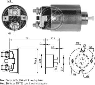 ZM ZM791 - Magneettikytkin, käynnistin inparts.fi