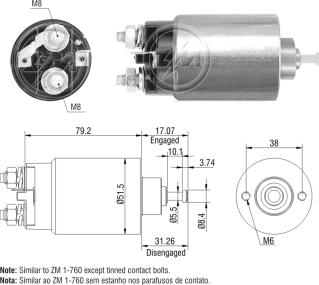 ZM ZM-760 - Magneettikytkin, käynnistin inparts.fi