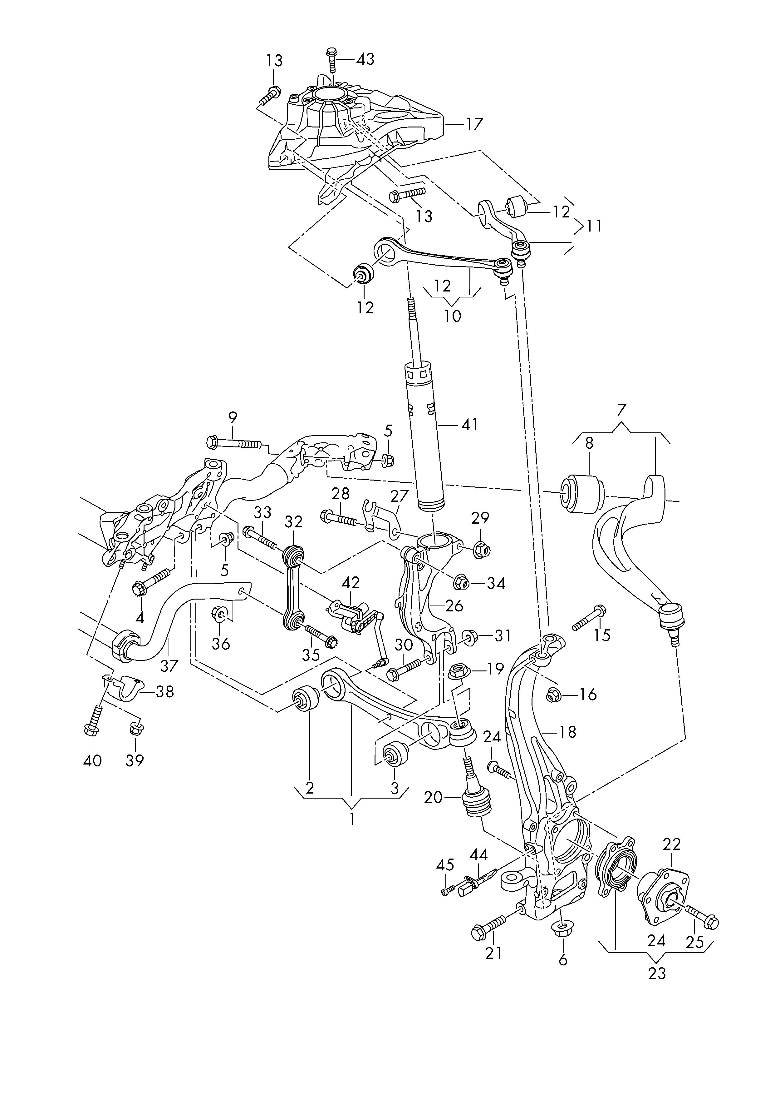 Seat 4M0411317 - Tanko, kallistuksenvaimennin inparts.fi