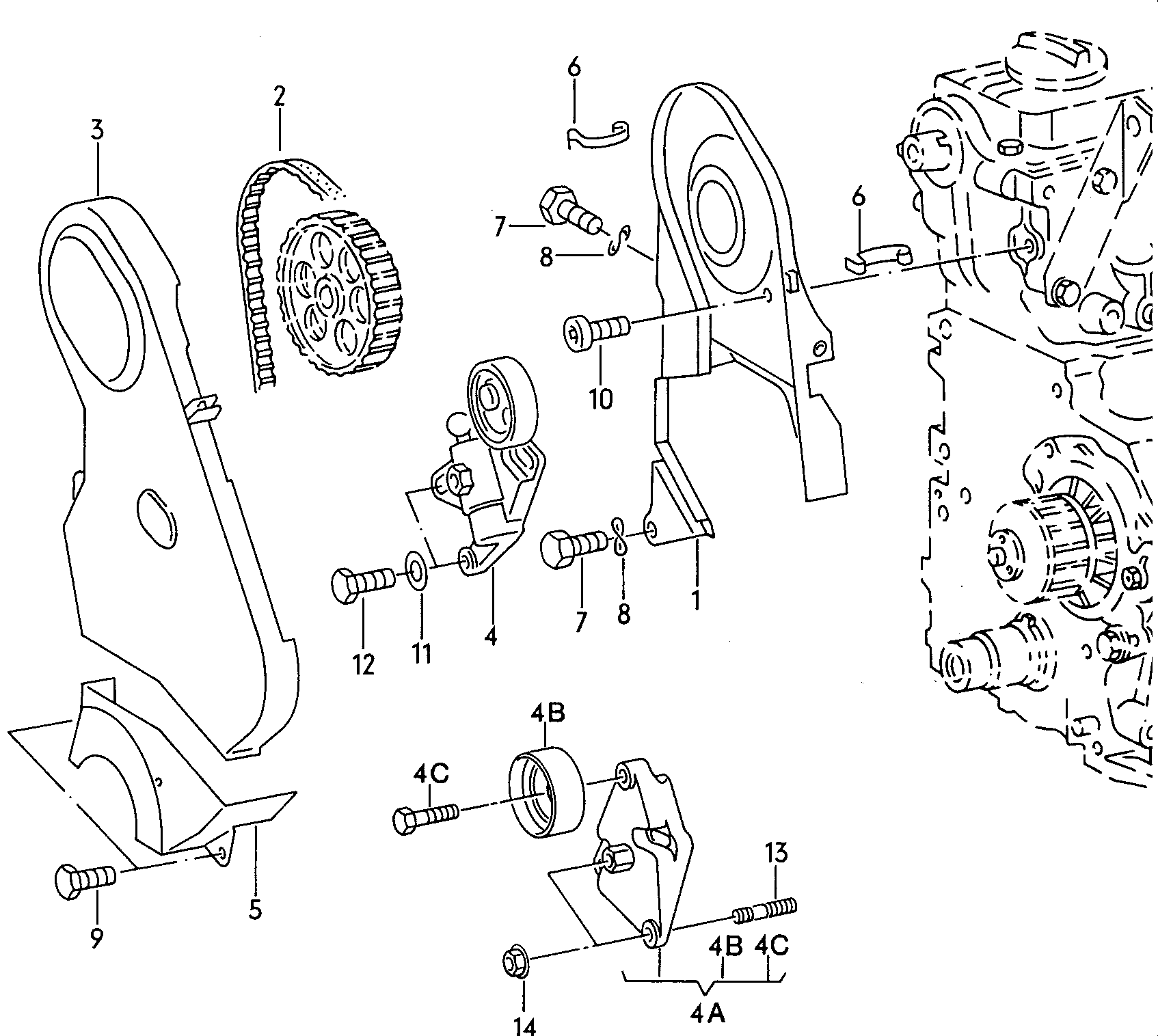 Seat 054109479 - Kiristysrulla, hammashihnat inparts.fi