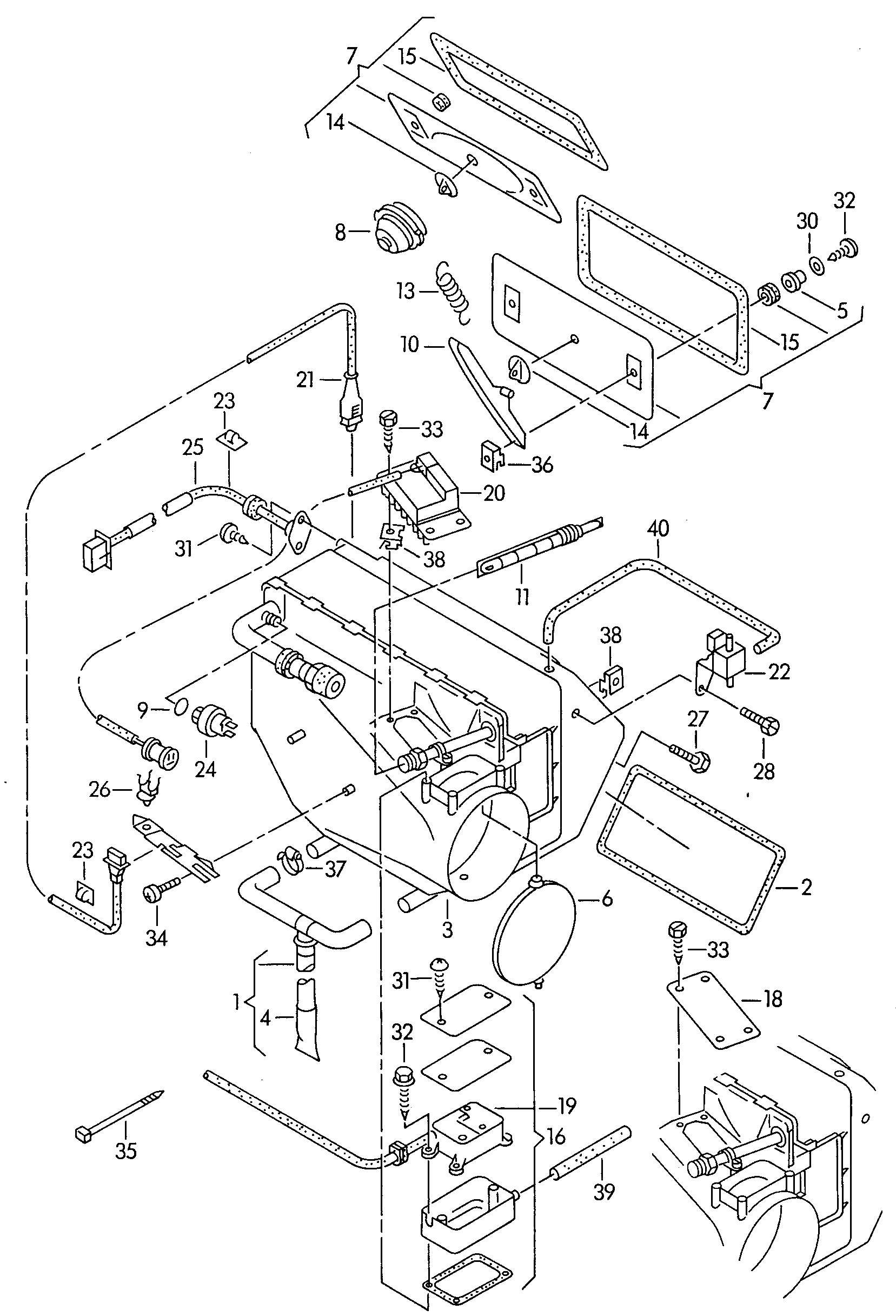 VAG 4A1260122AC - Höyrystin, ilmastointilaite inparts.fi