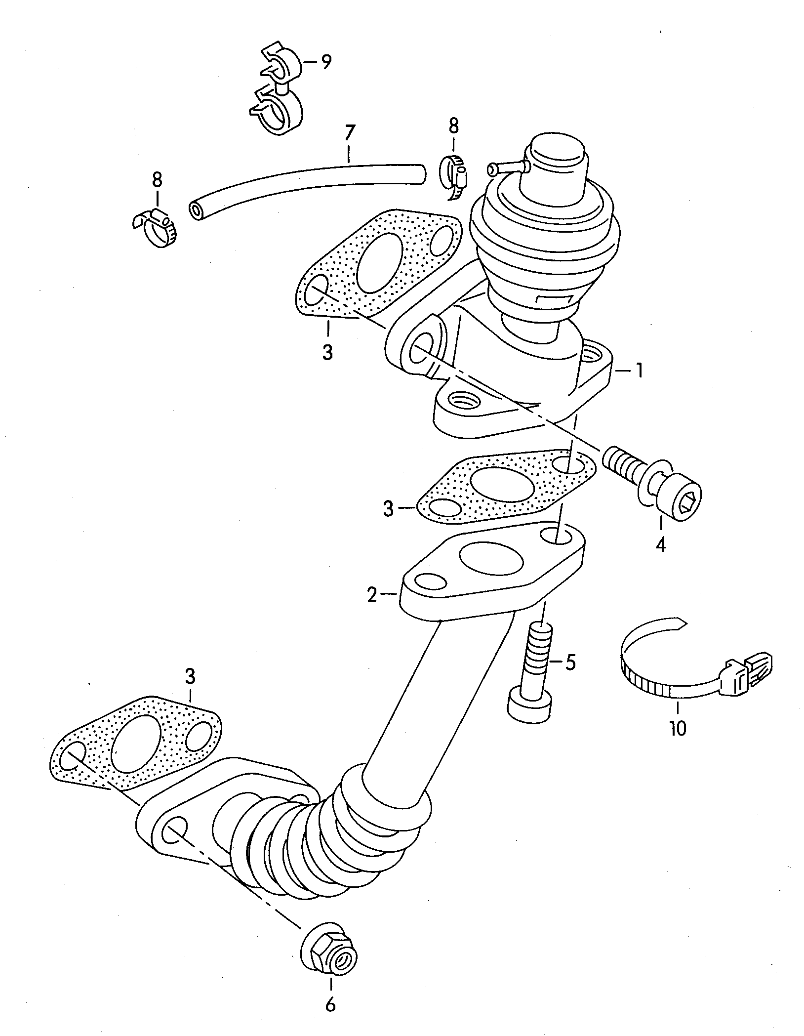 VAG 046131503A - Venttiili, pakokaasun kierrätys inparts.fi