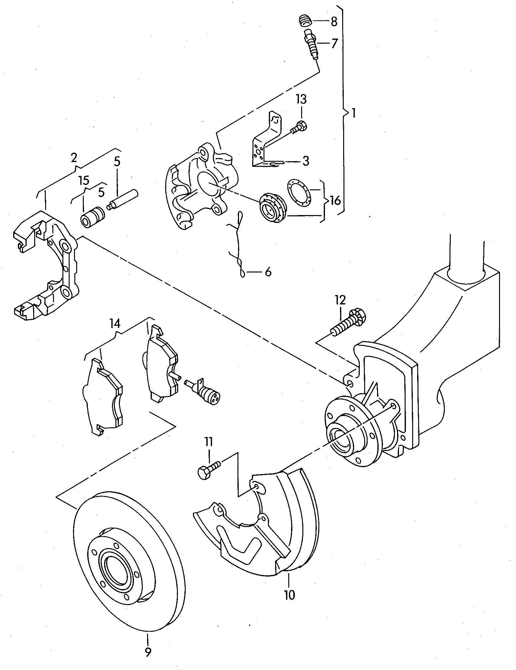 VW 4A0 698 151 C - Jarrupala, levyjarru inparts.fi