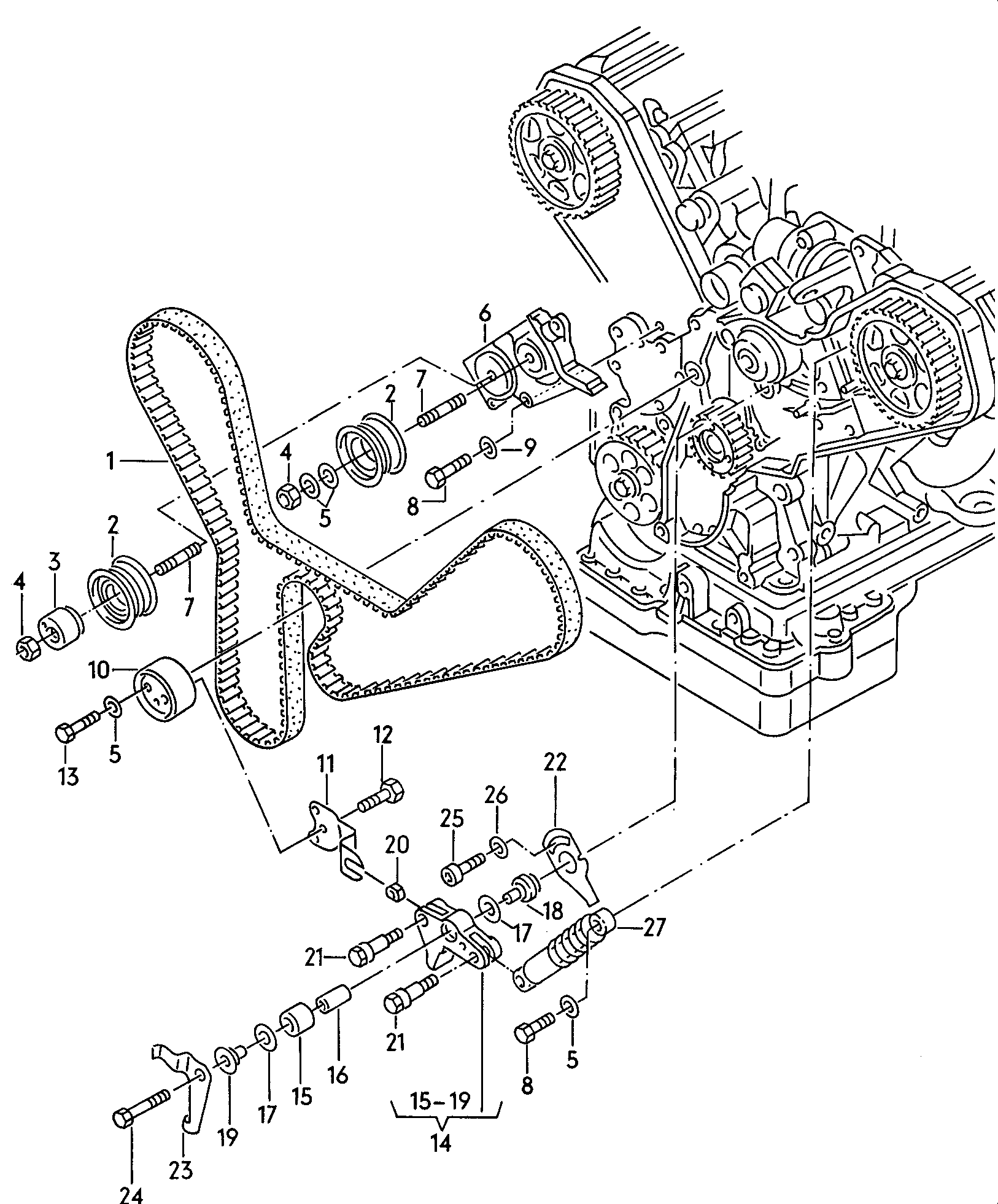 VAG 077109119D - Hammashihnat inparts.fi