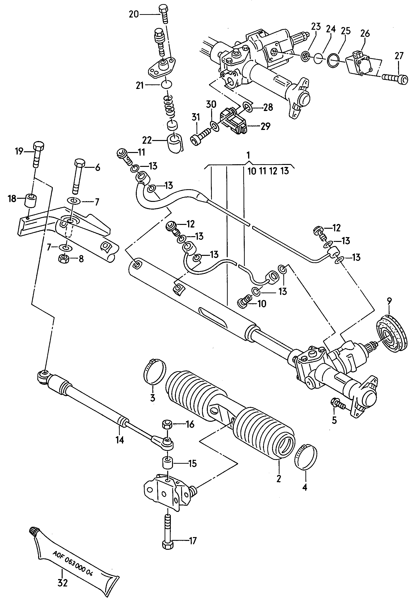 VW 4A1422066 X - Ohjausvaihde inparts.fi