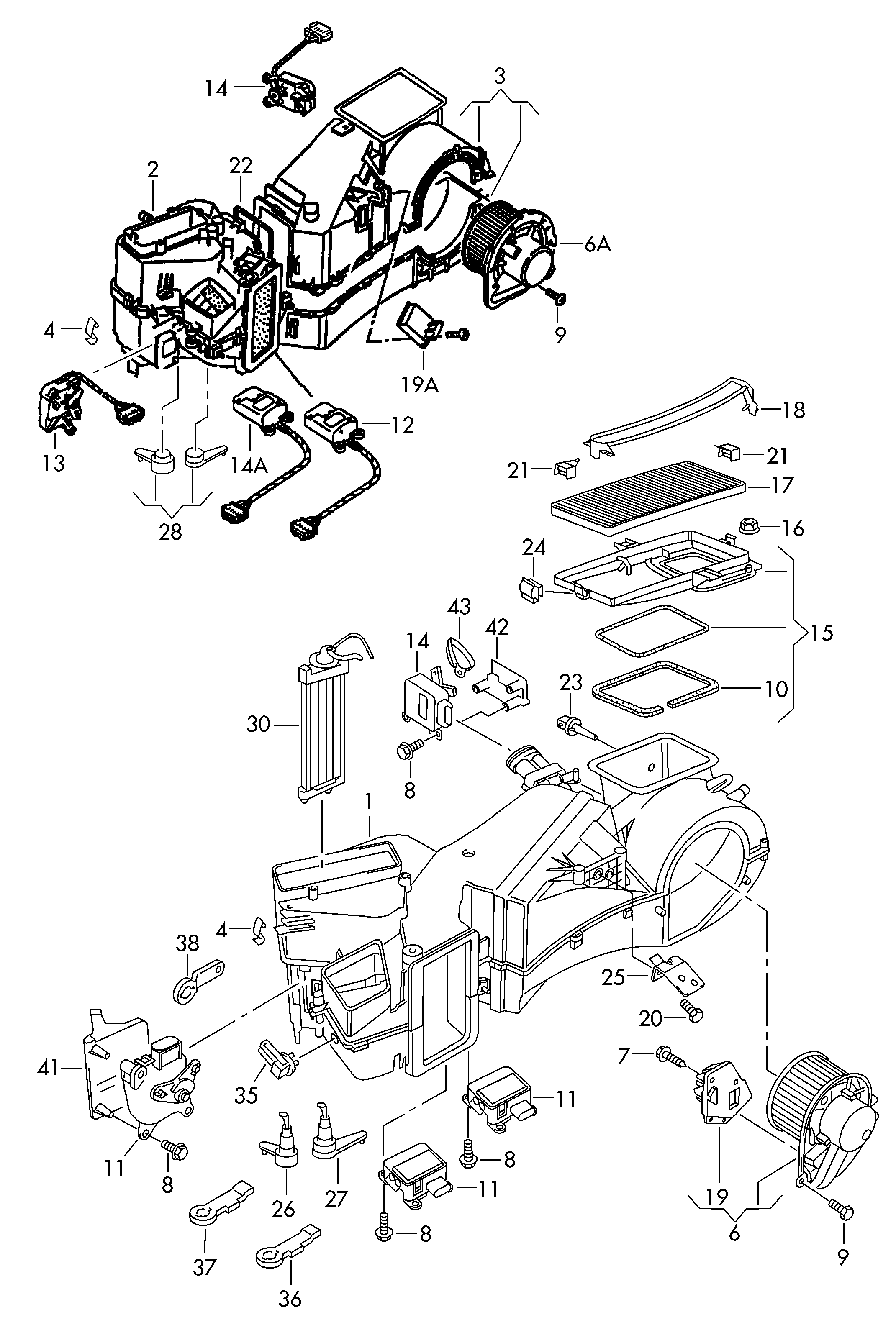 VW 8D2 820 021 - Sähkömoottori, sisätilanpuhallin inparts.fi