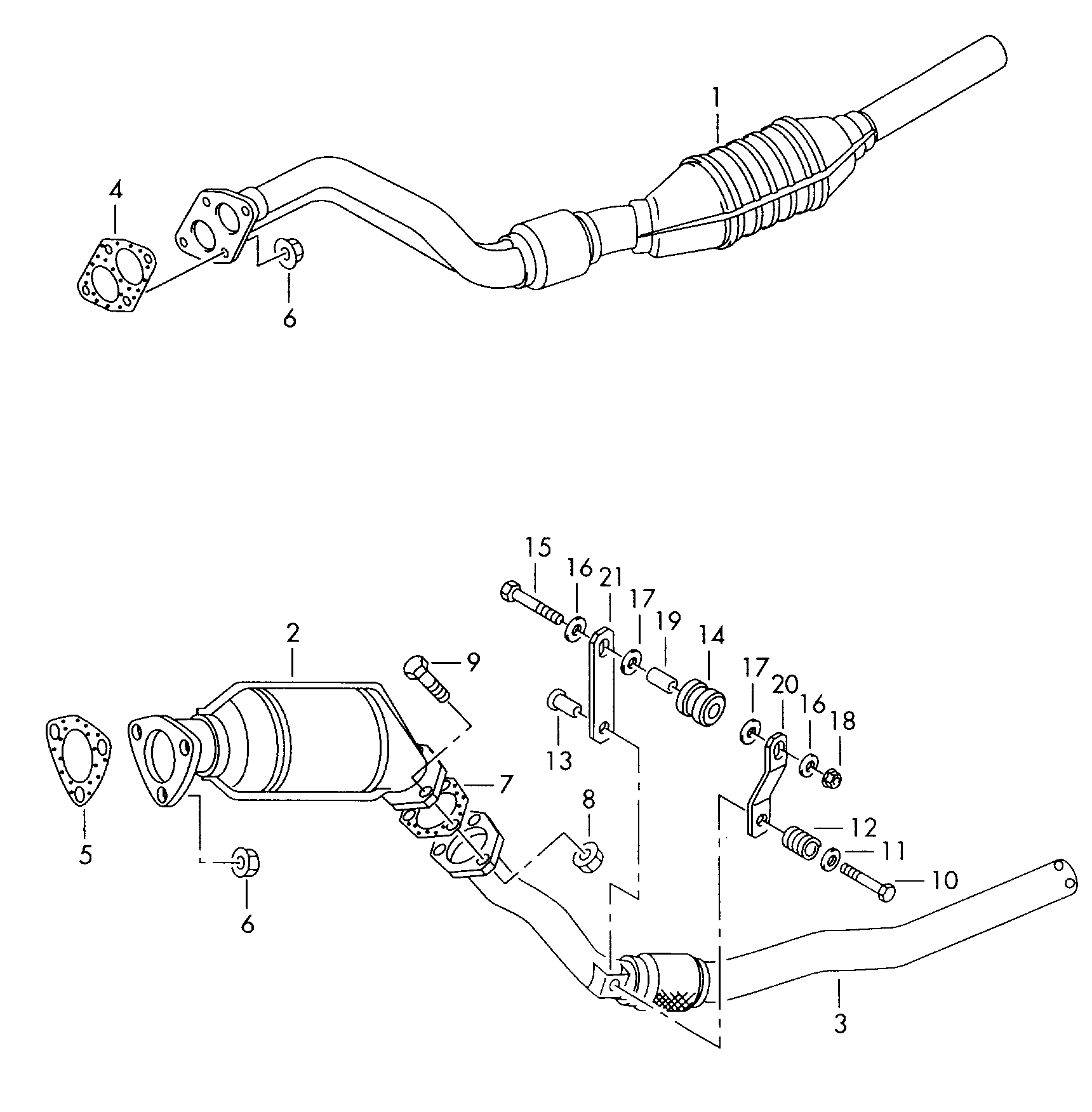 VW 4B0254200AX - Katalysaattori inparts.fi