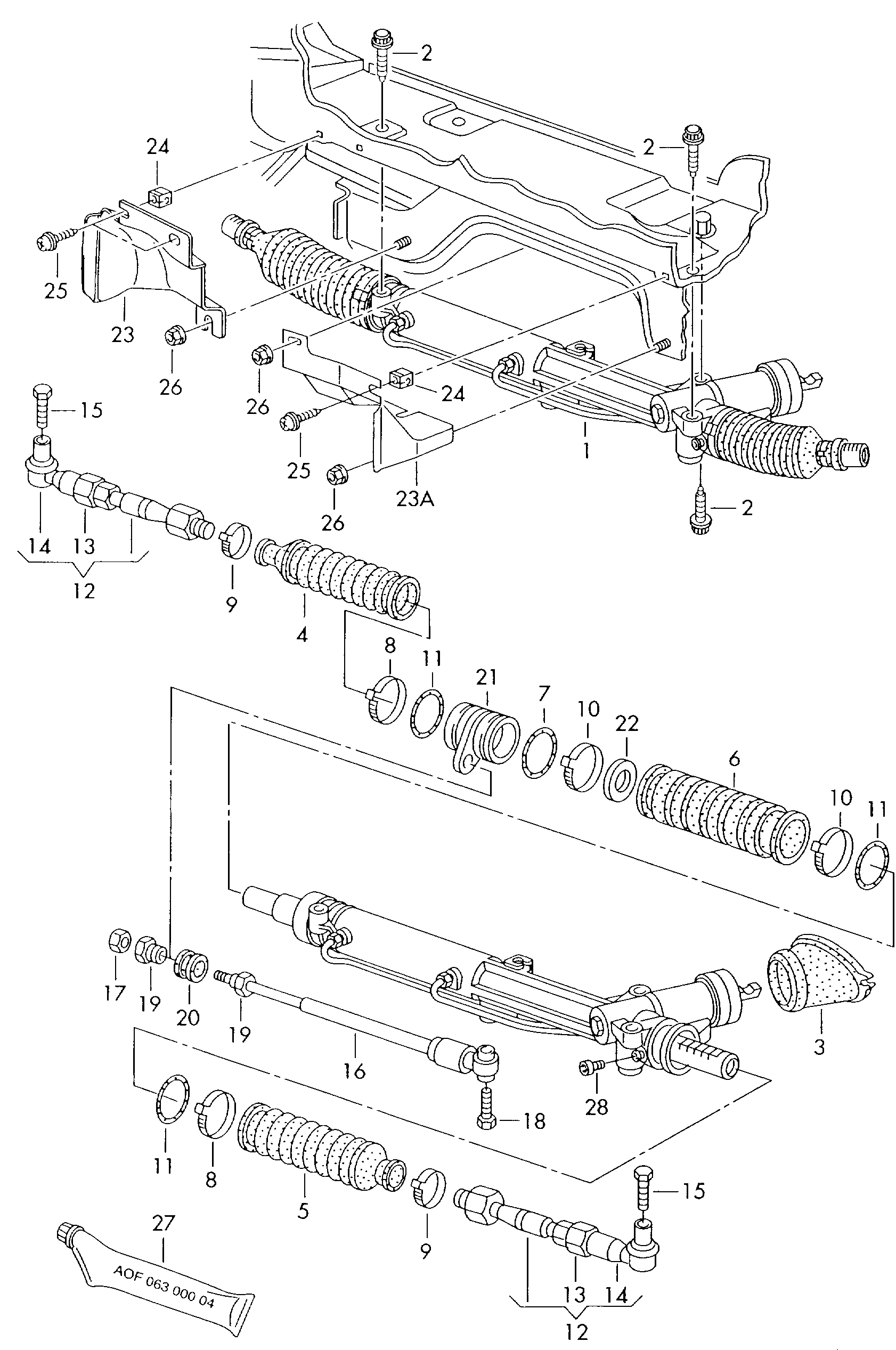 VW 8D1422052 - Ohjausvaihde inparts.fi