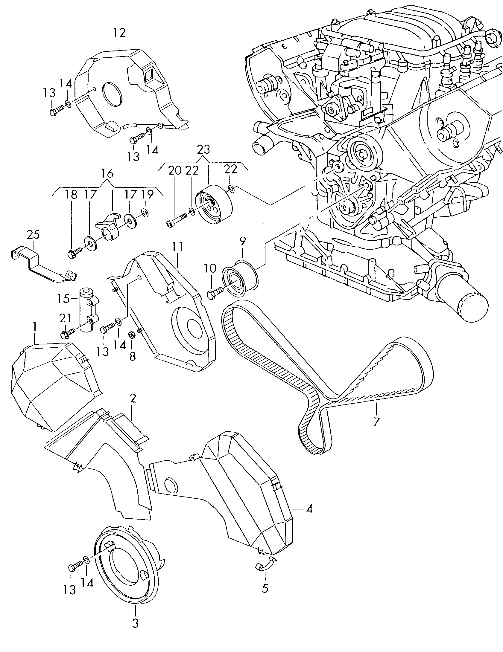 Seat 078 109 487 A - Kiristinvarsi, hammashihna inparts.fi