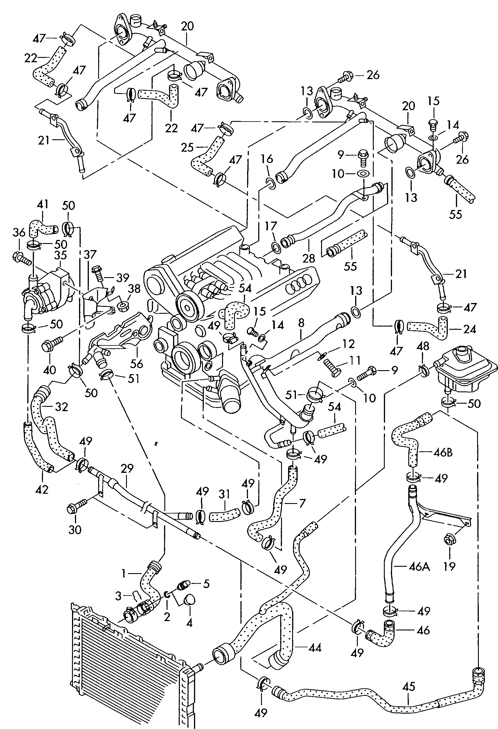 VW 8D0 121 101 AF - Jäähdyttimen letku inparts.fi