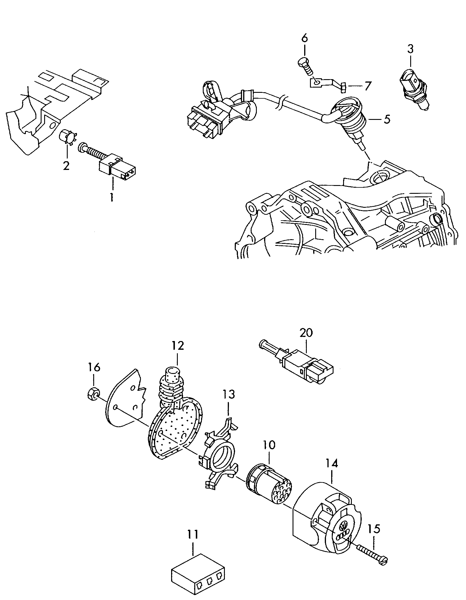 VAG 443945515 - Jarruvalokatkaisin inparts.fi