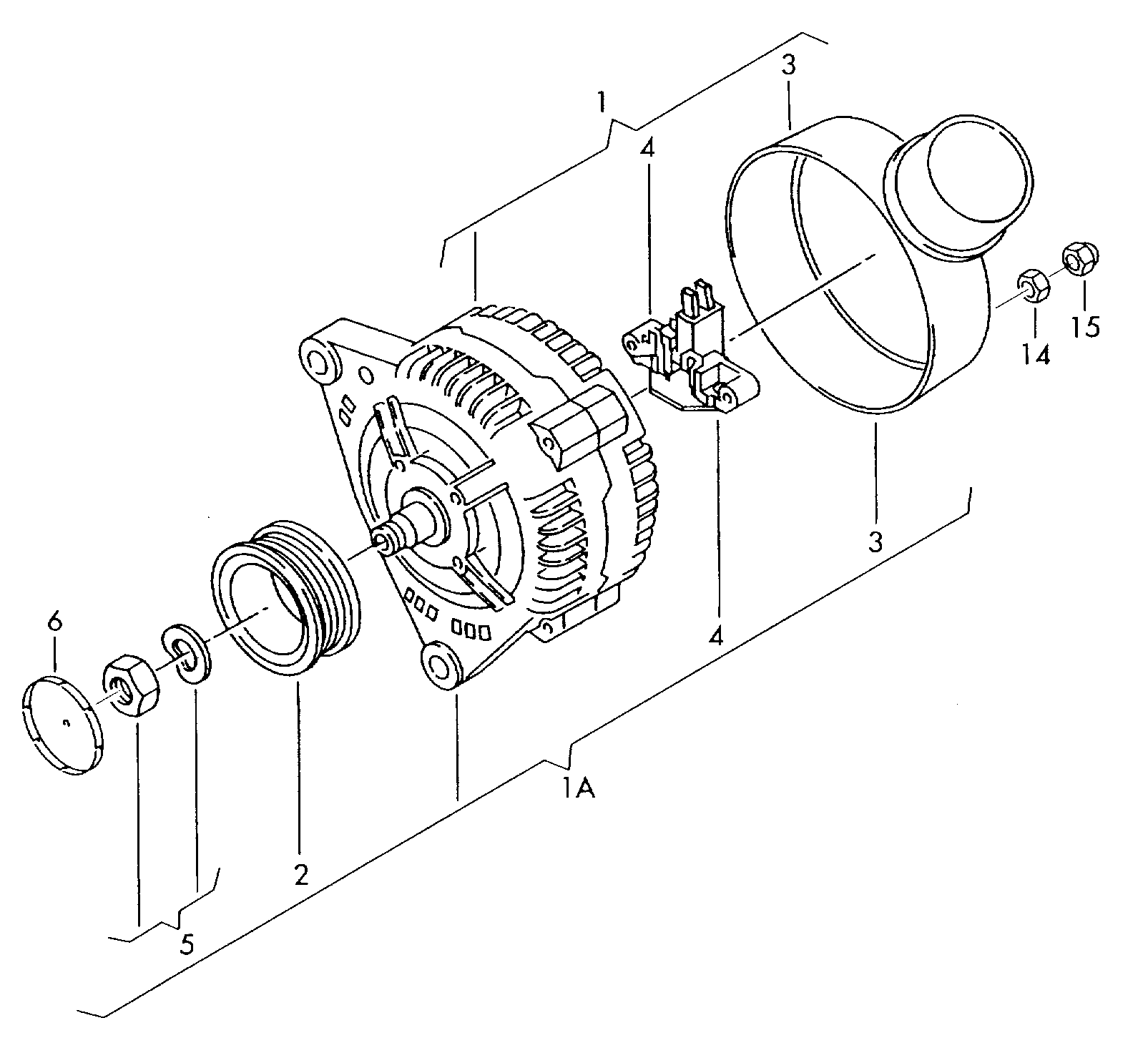 VW 028 903 025 AX - Laturi inparts.fi