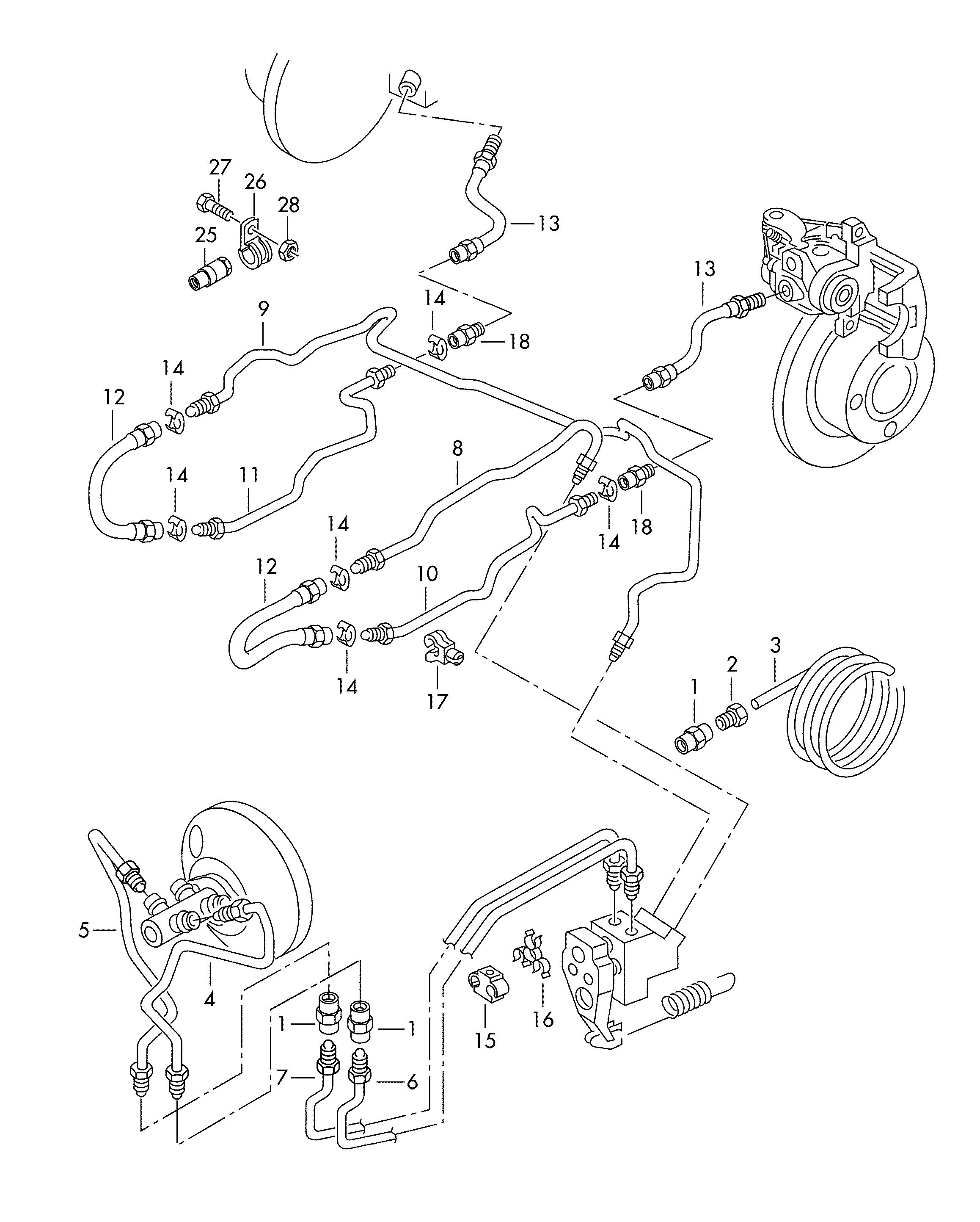 Skoda 4A0611775B - Jarruletku inparts.fi