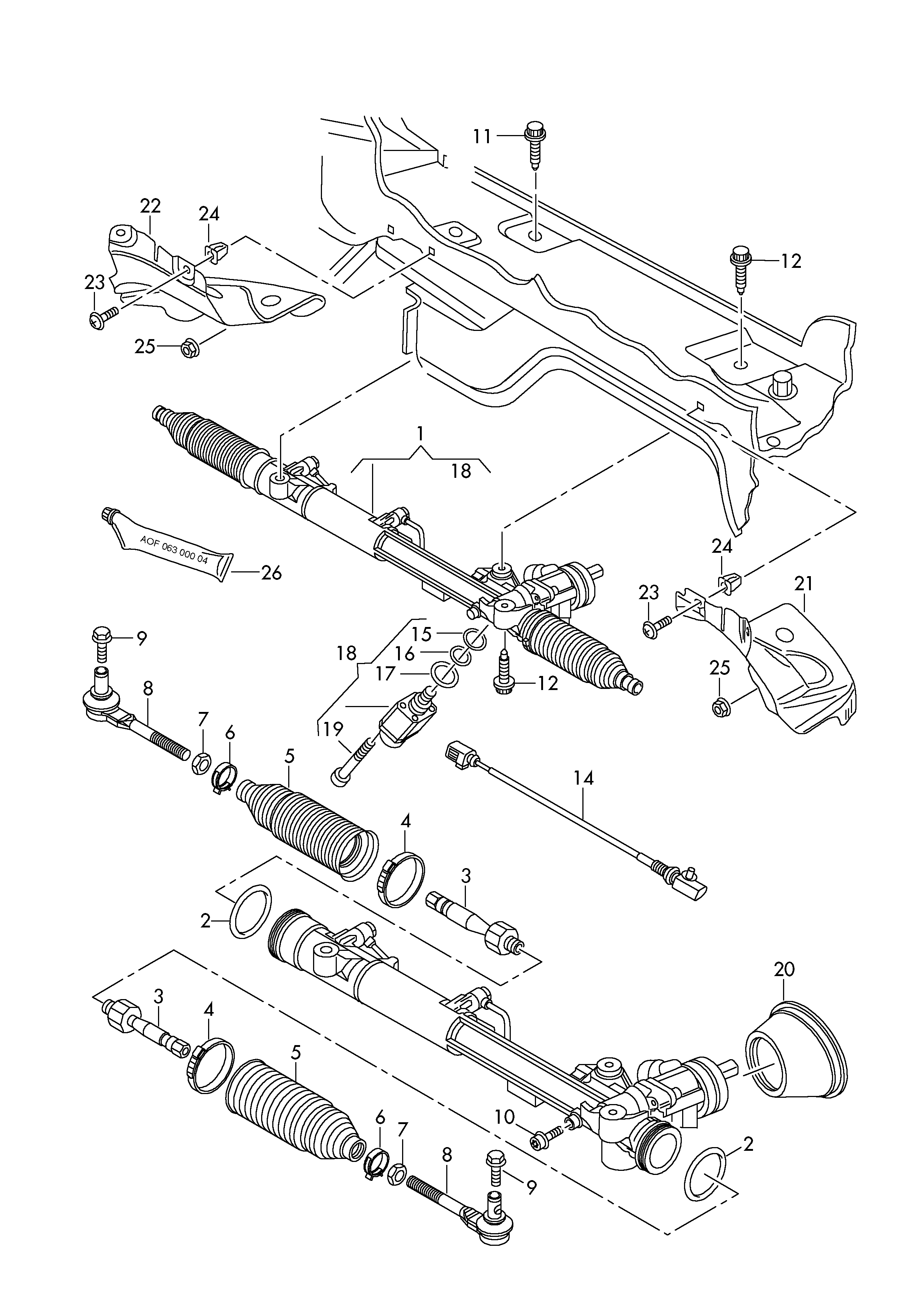 VW 4F0422821D - Raidetangon pää, suora inparts.fi