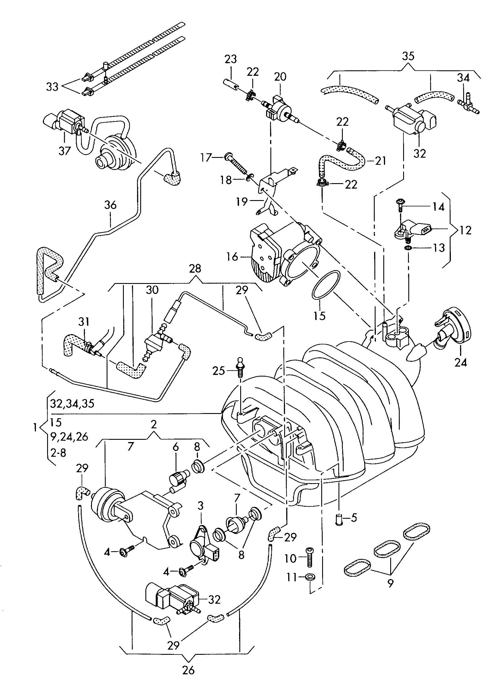 VAG 03C 907 386 B - Sensori, imuputken läppä inparts.fi