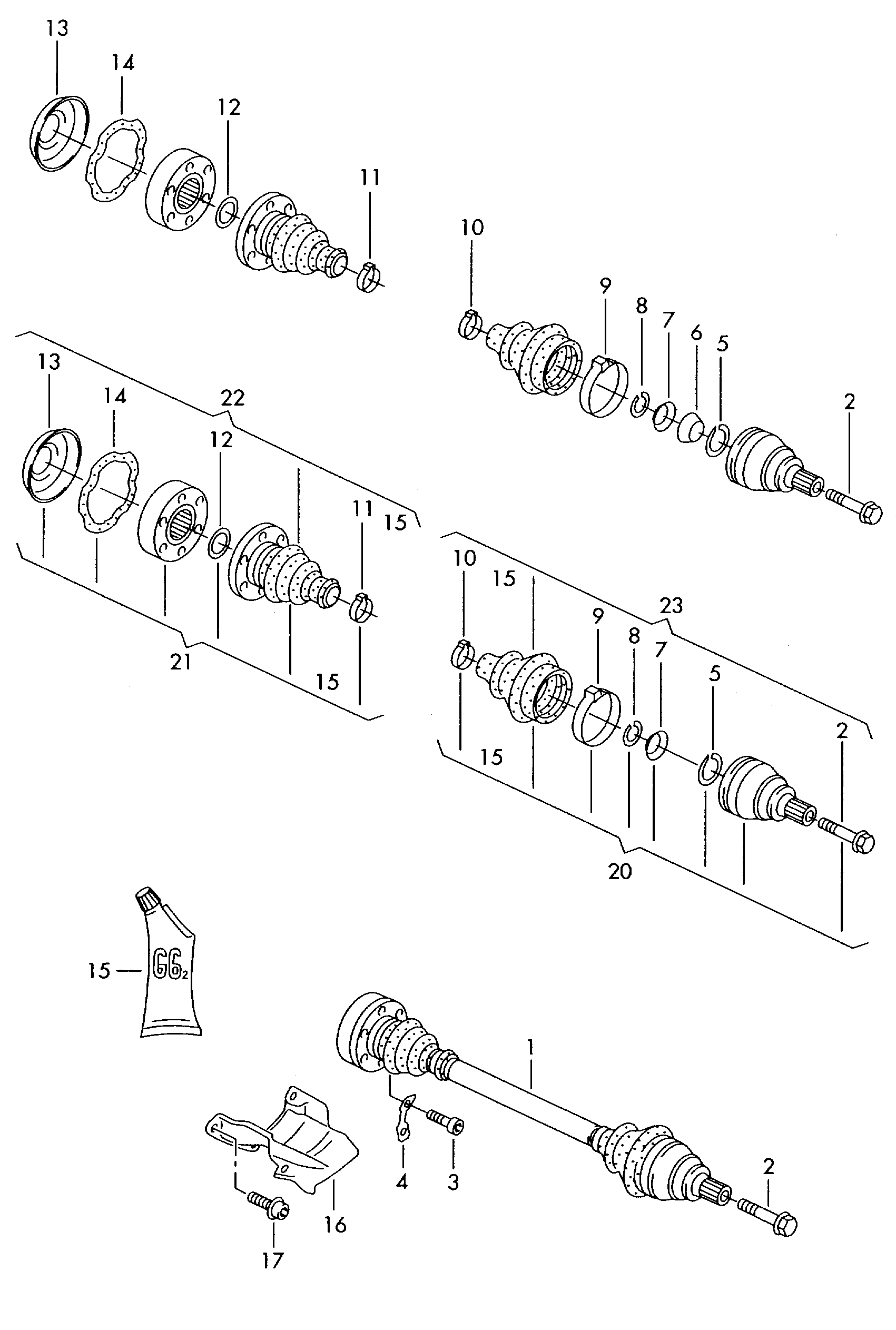 Seat 4F0598201 - Paljekumi, vetoakseli inparts.fi