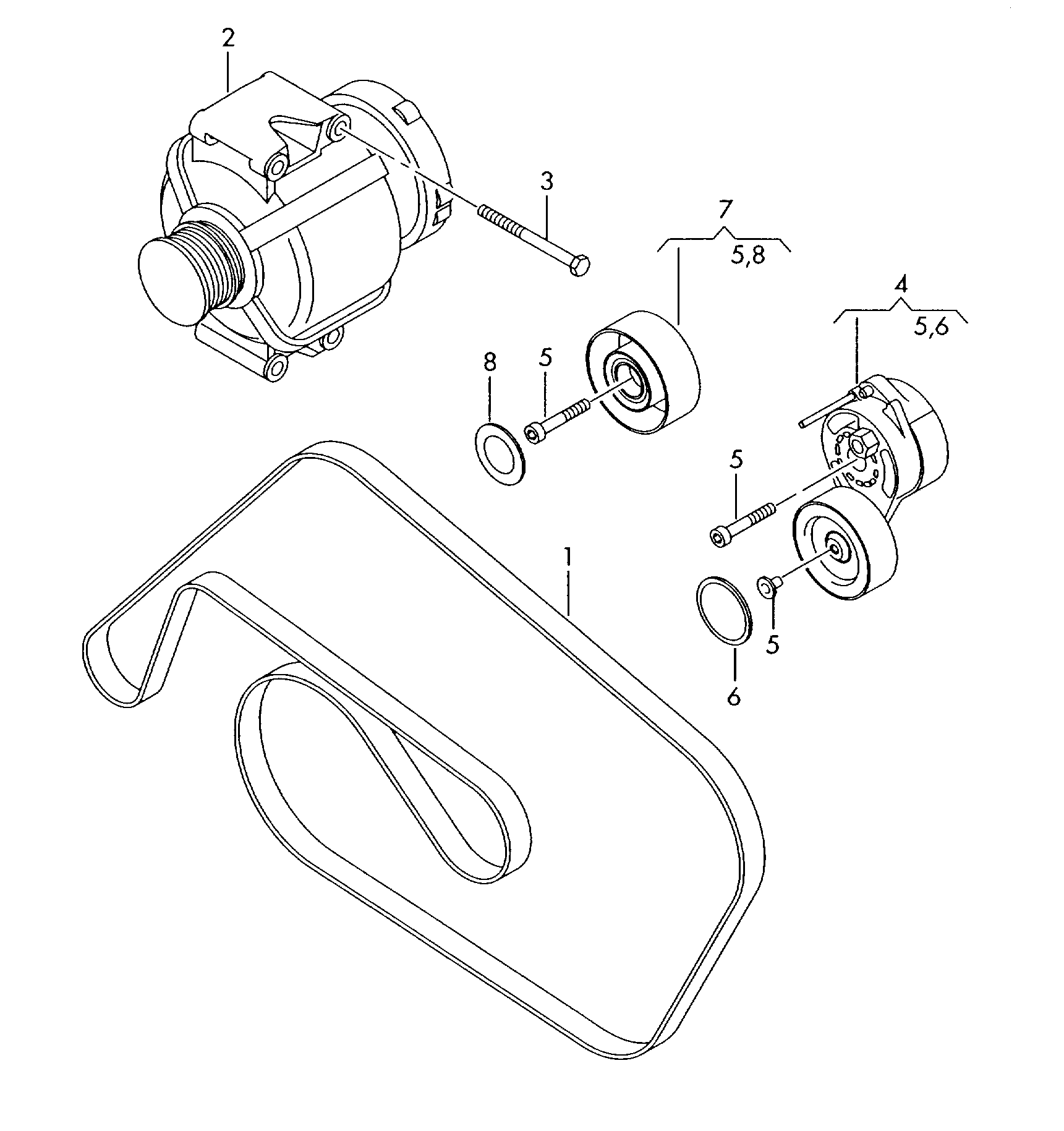 Seat 06E903137J - Moniurahihna inparts.fi