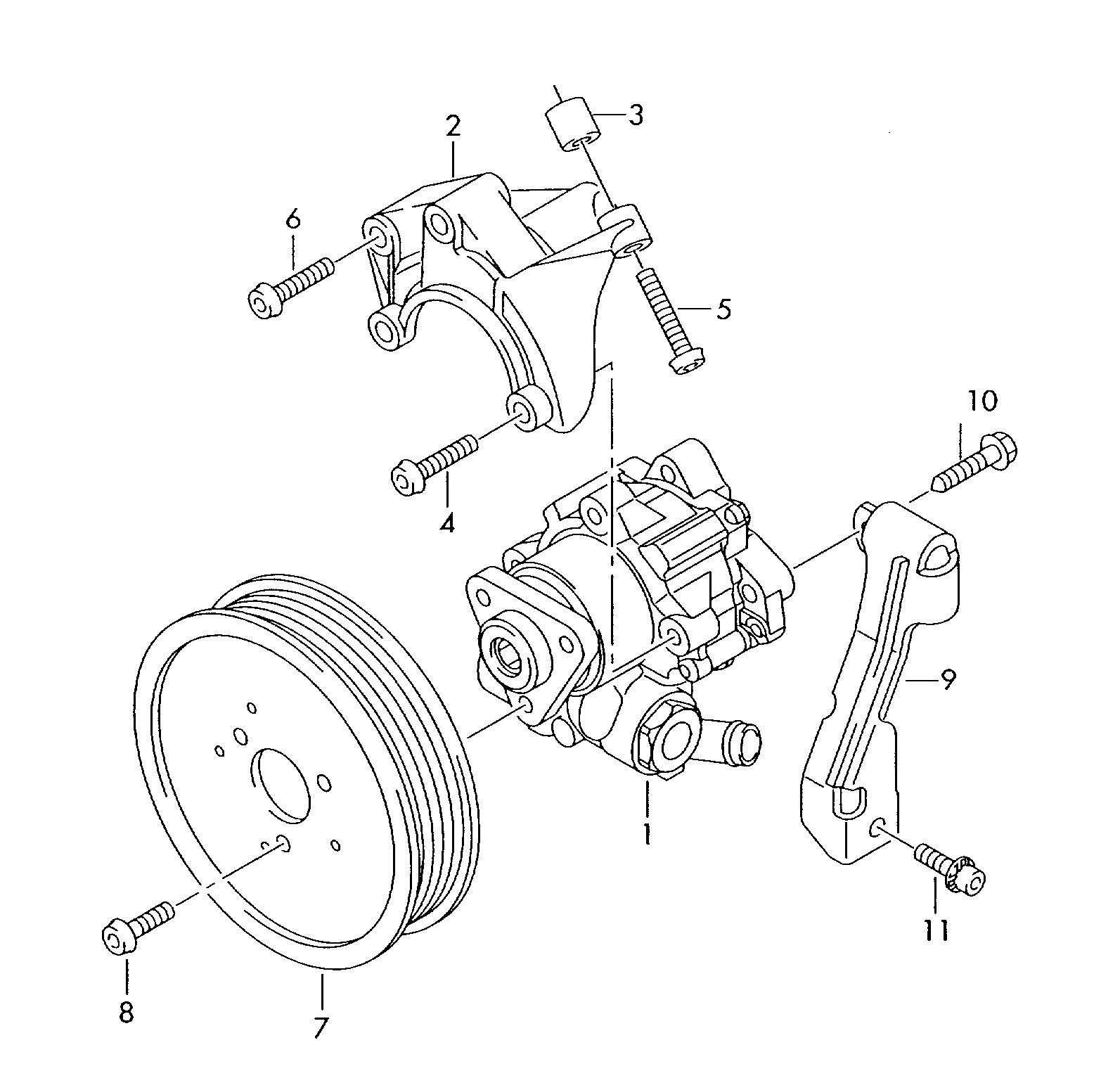 VAG 4F0 145 155 H - Hydrauliikkapumppu, ohjaus inparts.fi