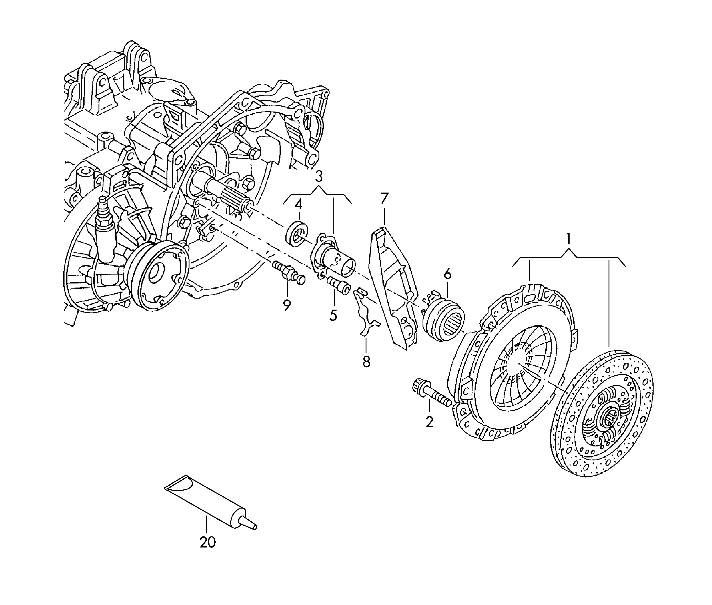 Seat 03G 141 016 A - Kytkinpaketti inparts.fi