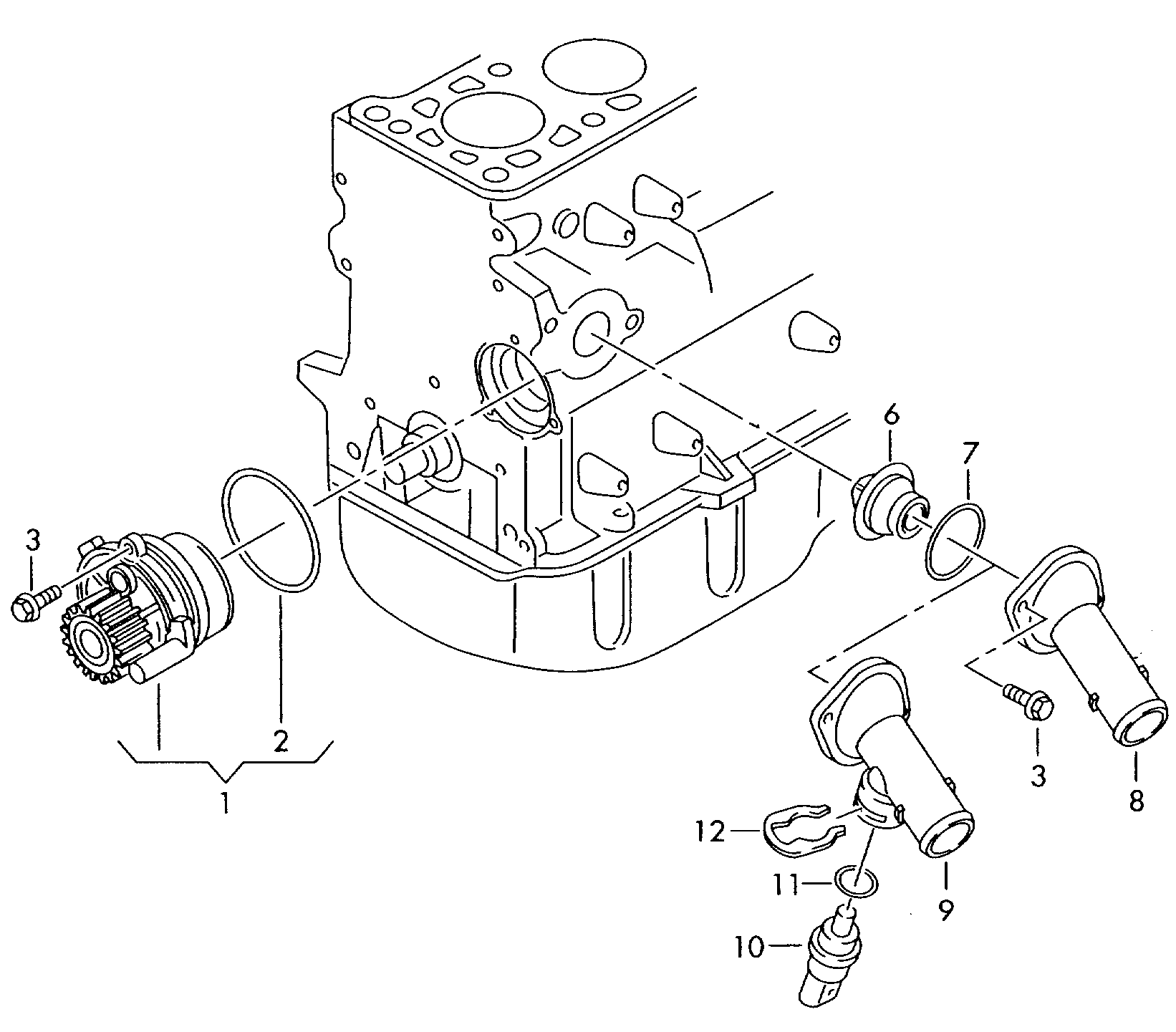 VW 03L 121 011 - Vesipumppu inparts.fi