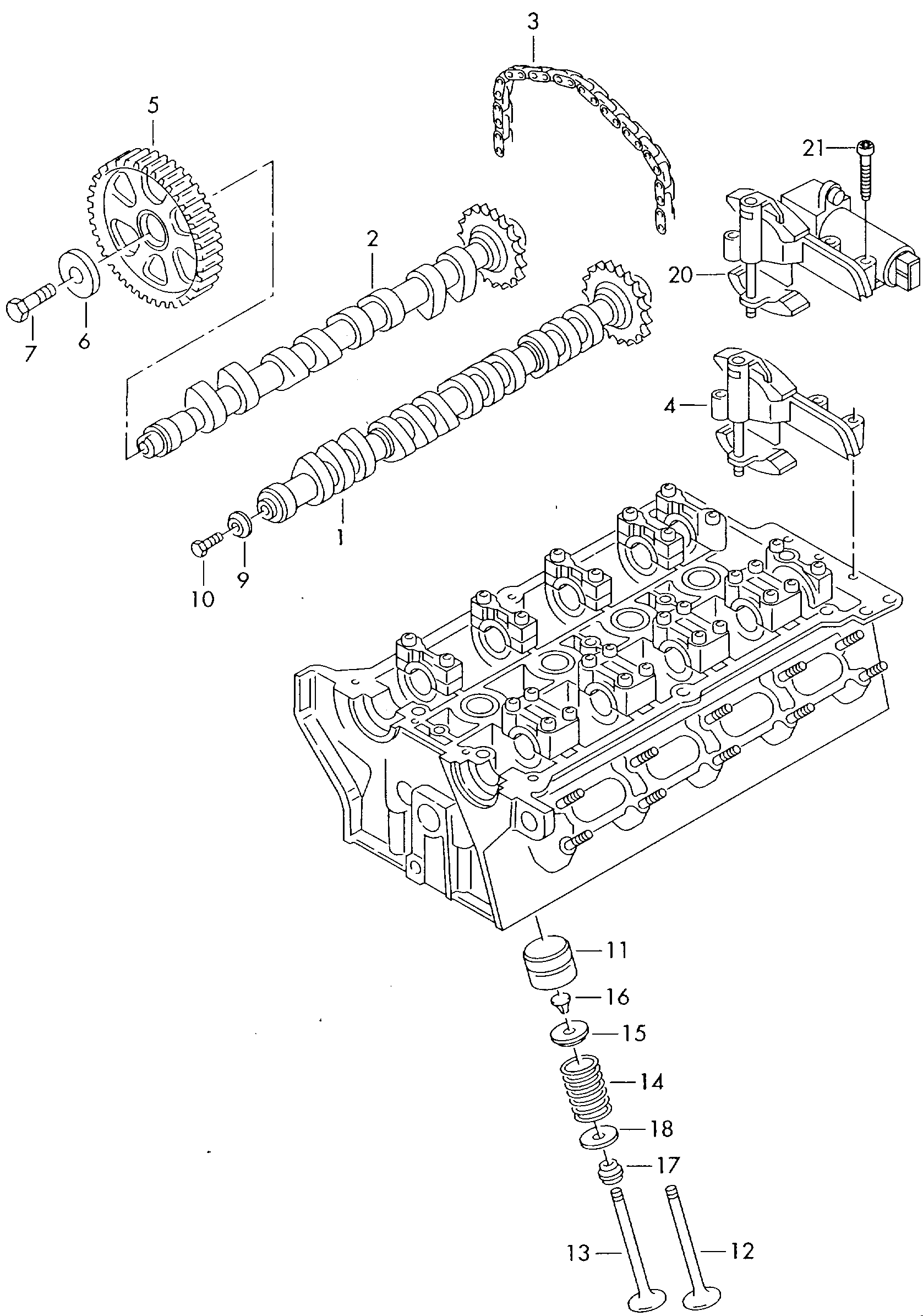 VW 058 109 088 E - Nokka-akselin ajoitussäädin inparts.fi