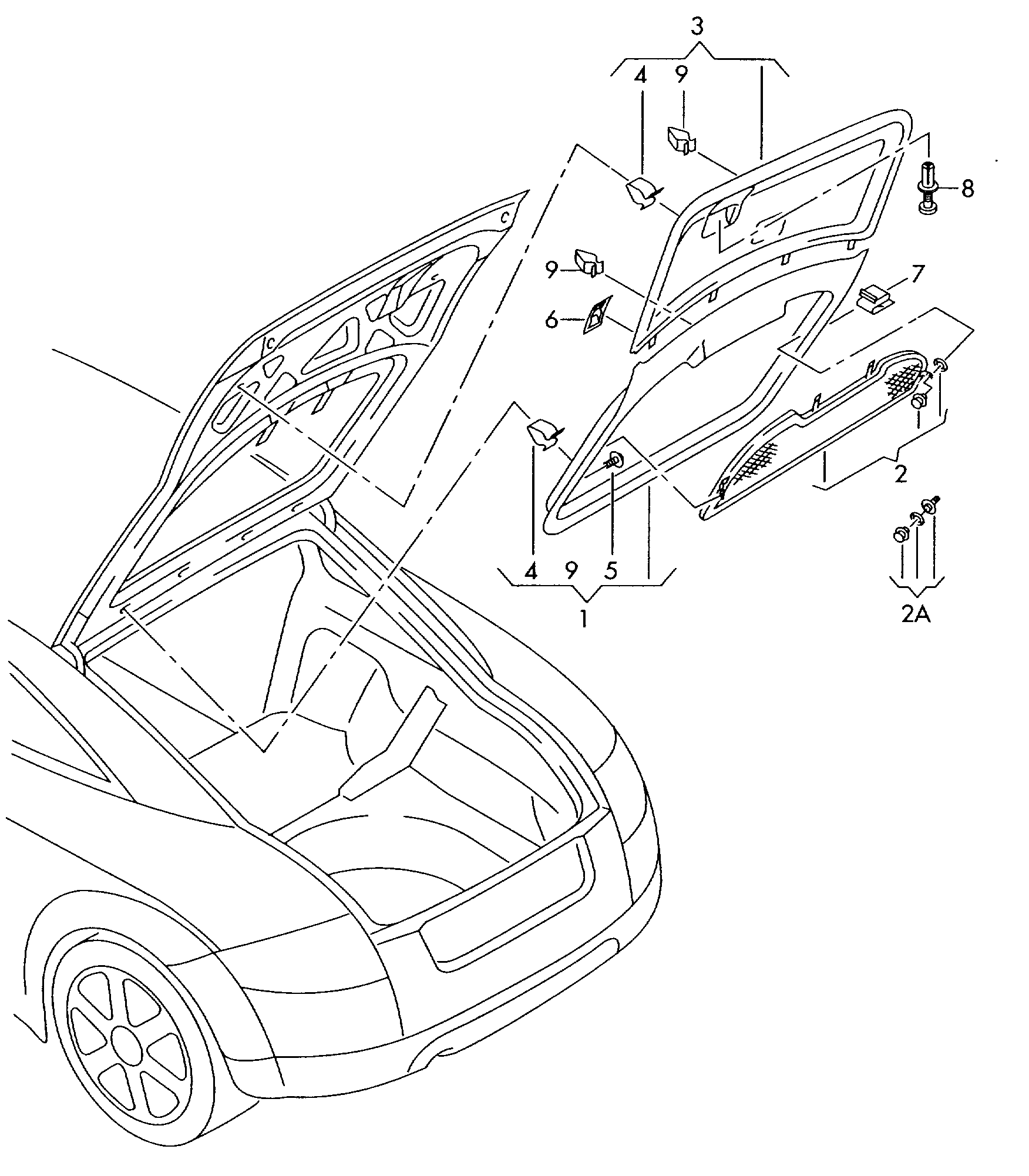 Skoda 8N8868307 - Suoja / koristelista inparts.fi