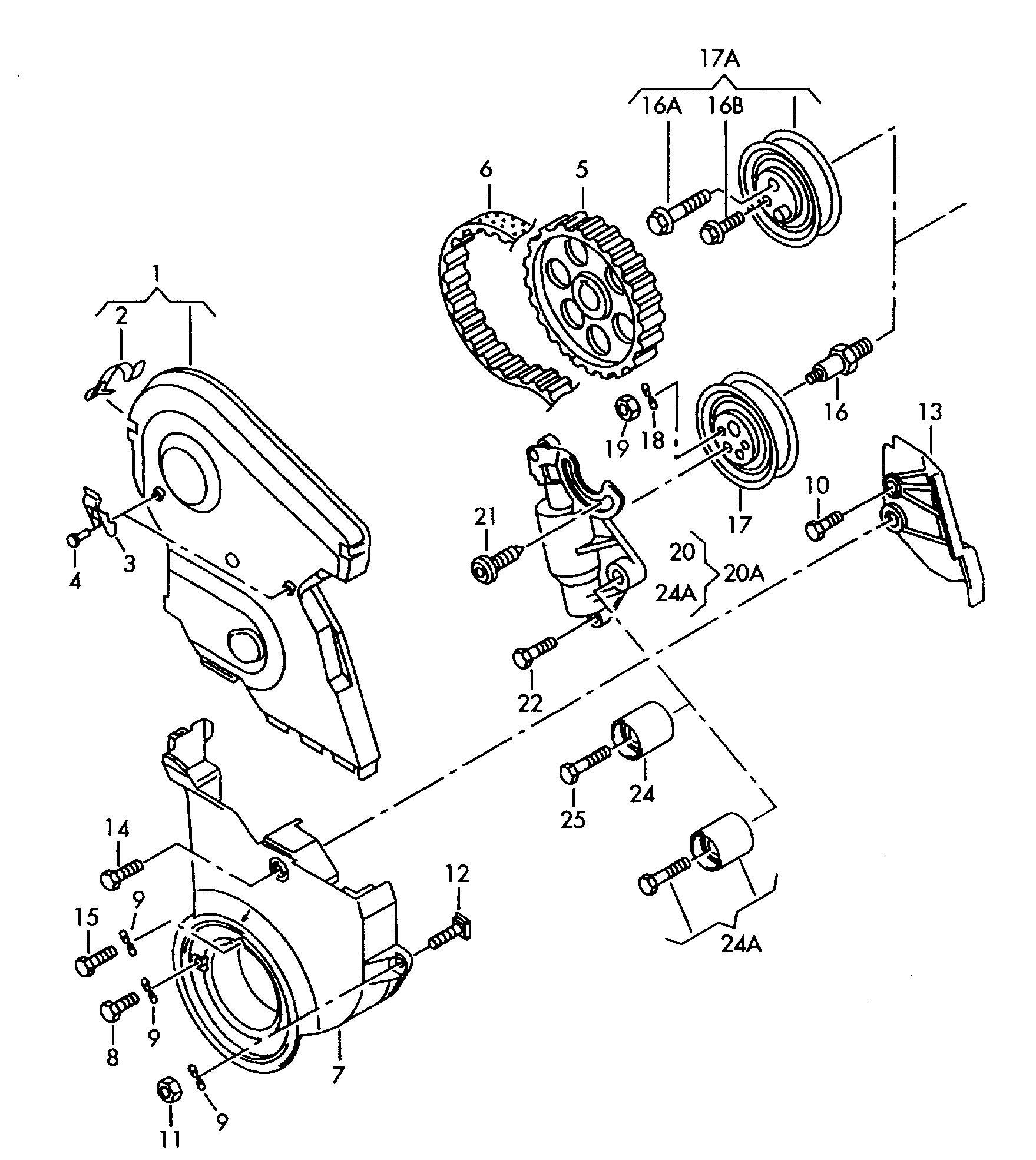 Seat 06B 109 166 - Hammashihnasarja inparts.fi