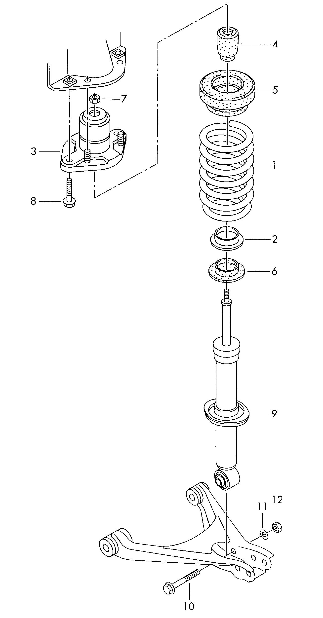 Skoda 4B0512131Q - Vaimennuskumi, jousitus inparts.fi