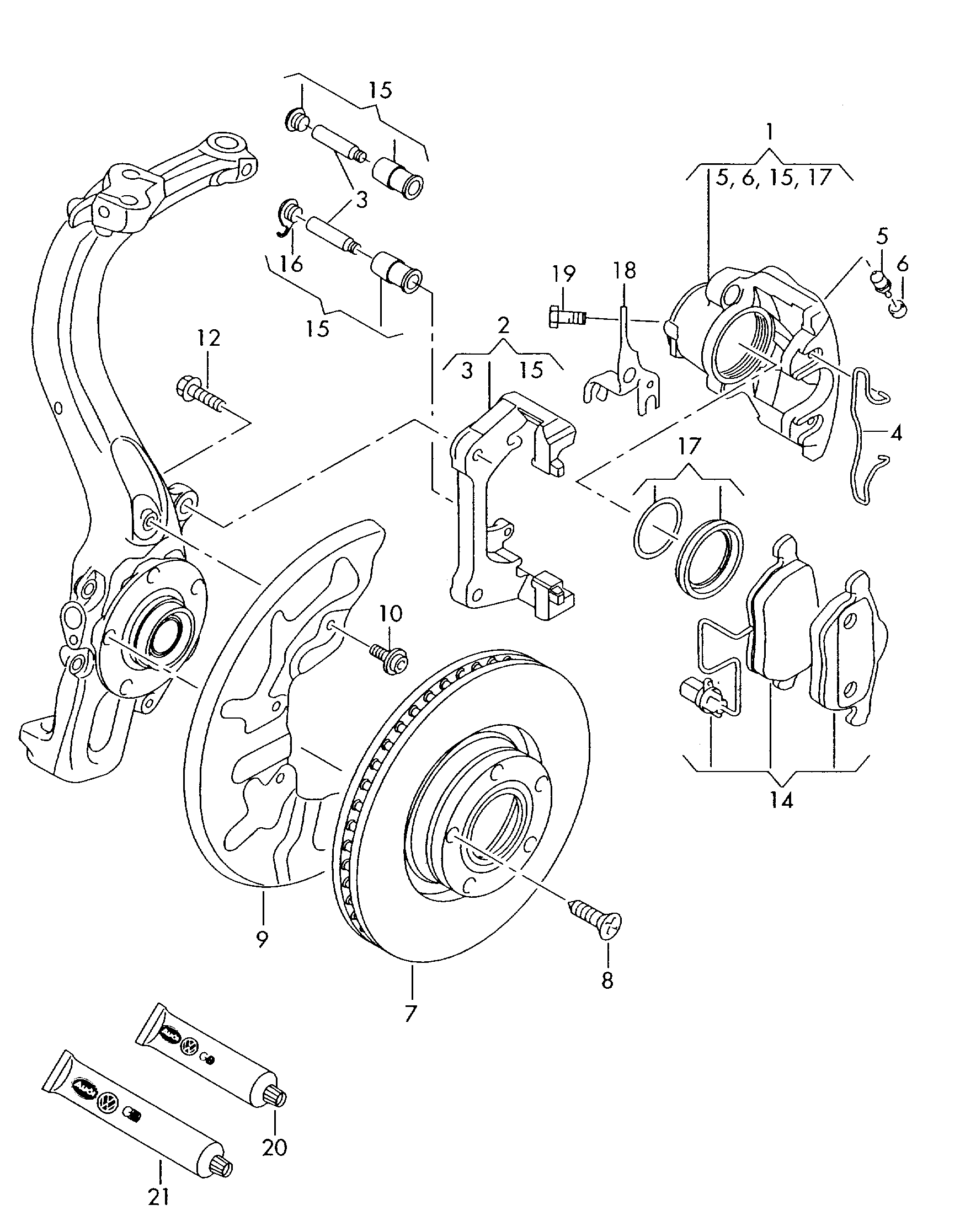 VW 8E0615301R - Jarrulevy inparts.fi