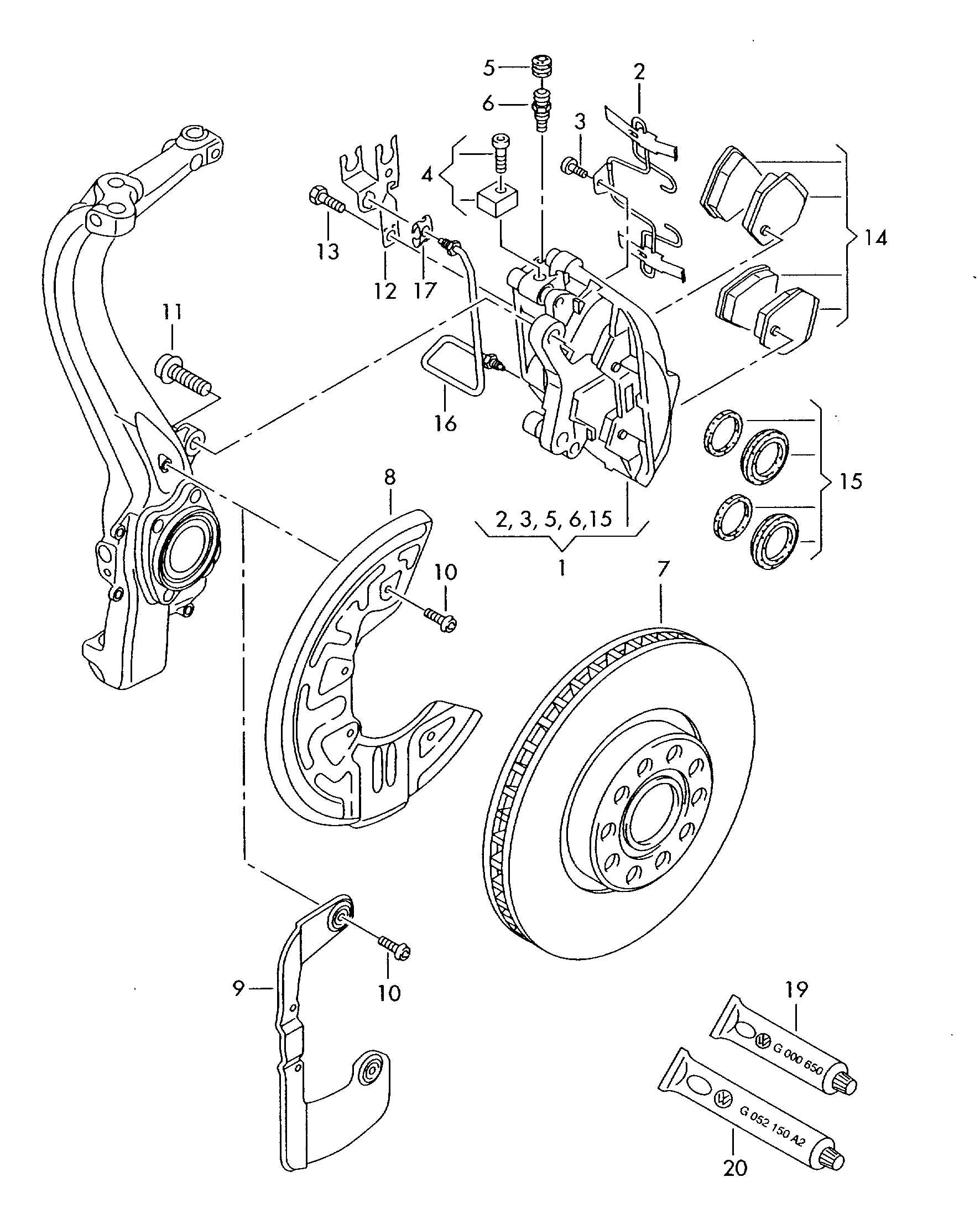 VAG 4B0 698 151 S - Jarrupala, levyjarru inparts.fi