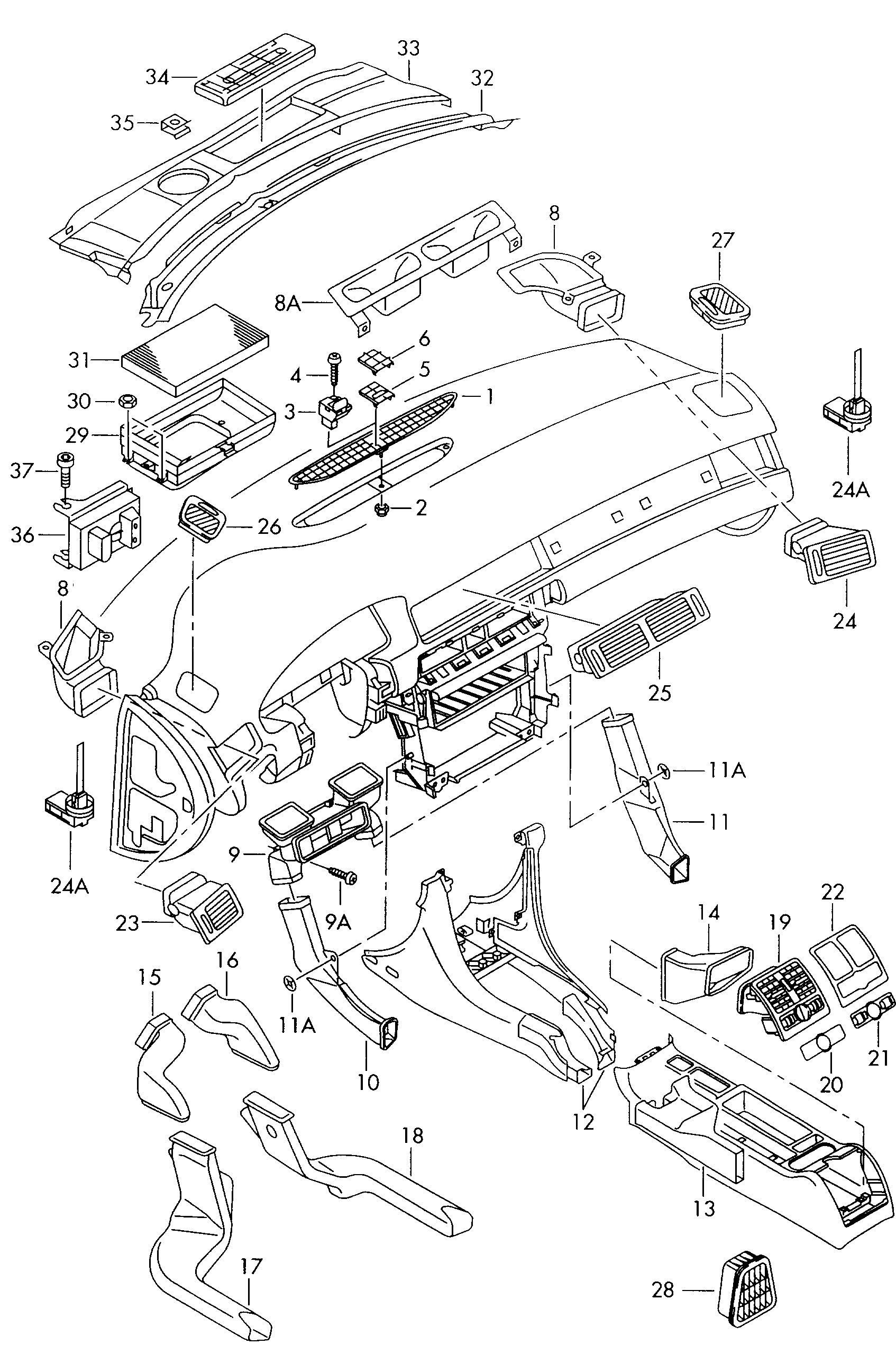 VW 4B0 819 439 A - Suodatin, sisäilma inparts.fi