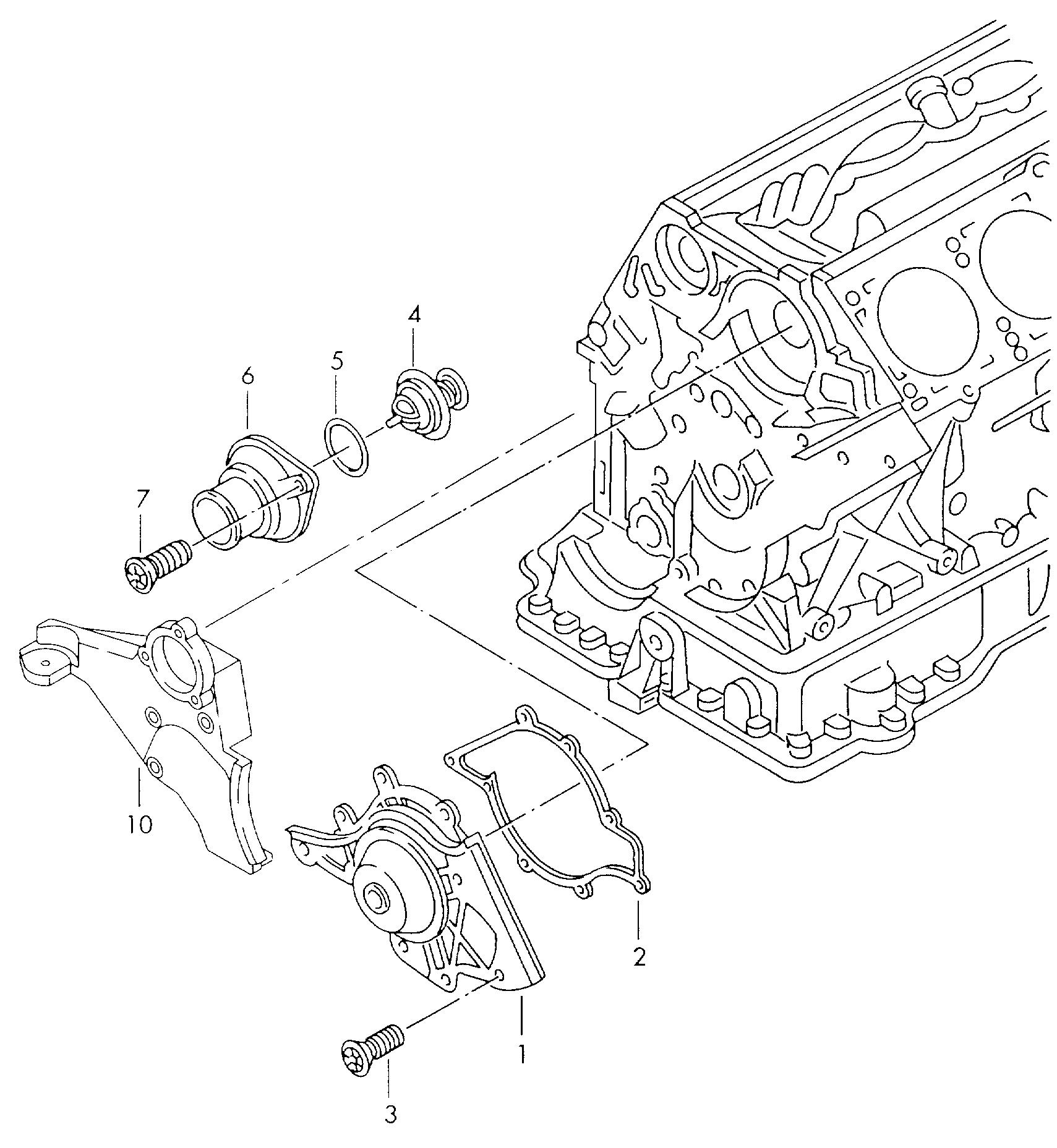 VAG 077 121 113B - Termostaatti, jäähdytysneste inparts.fi