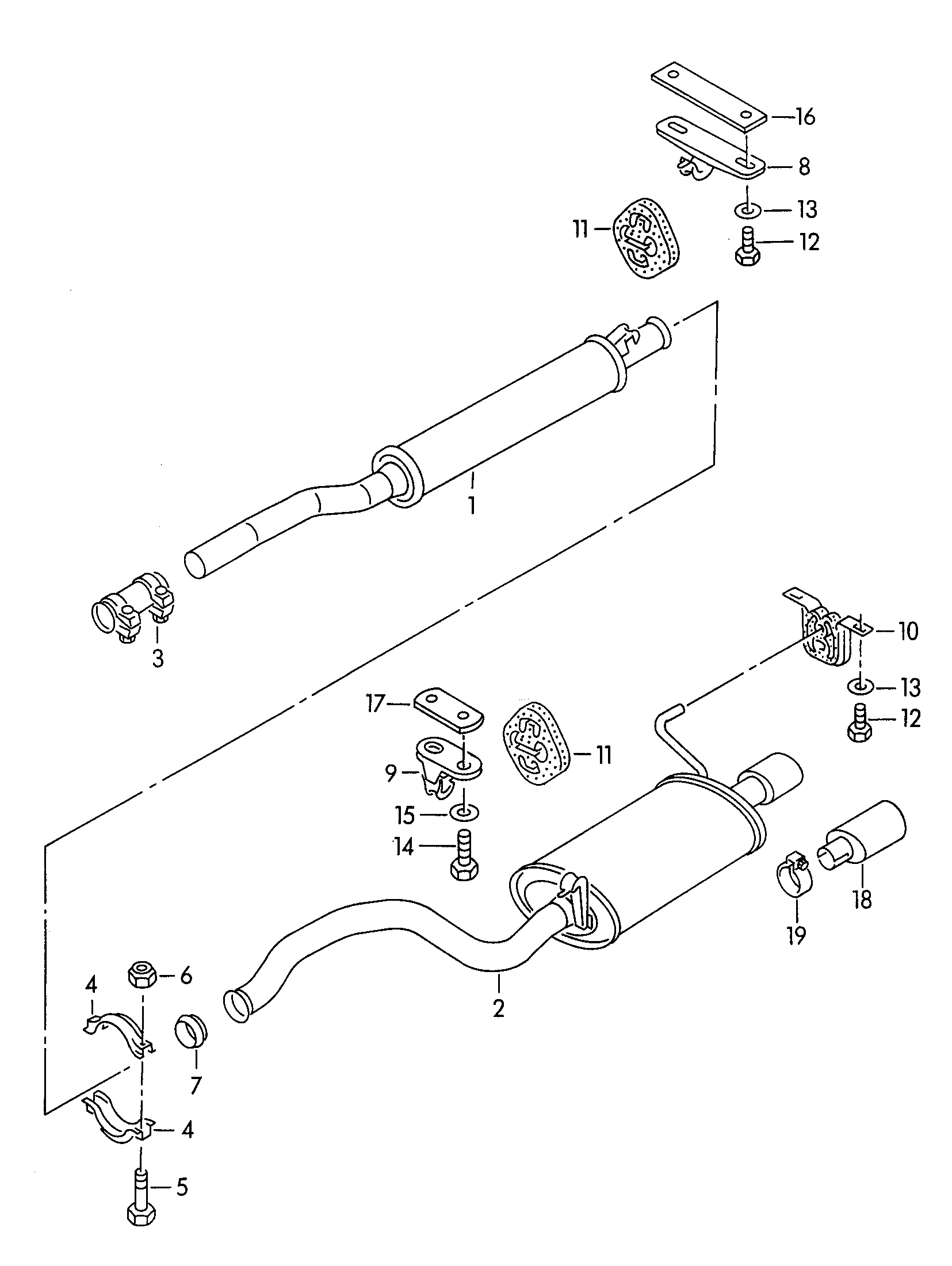 VAG 855 253 137 A - Tiivisterengas, pakoputki inparts.fi