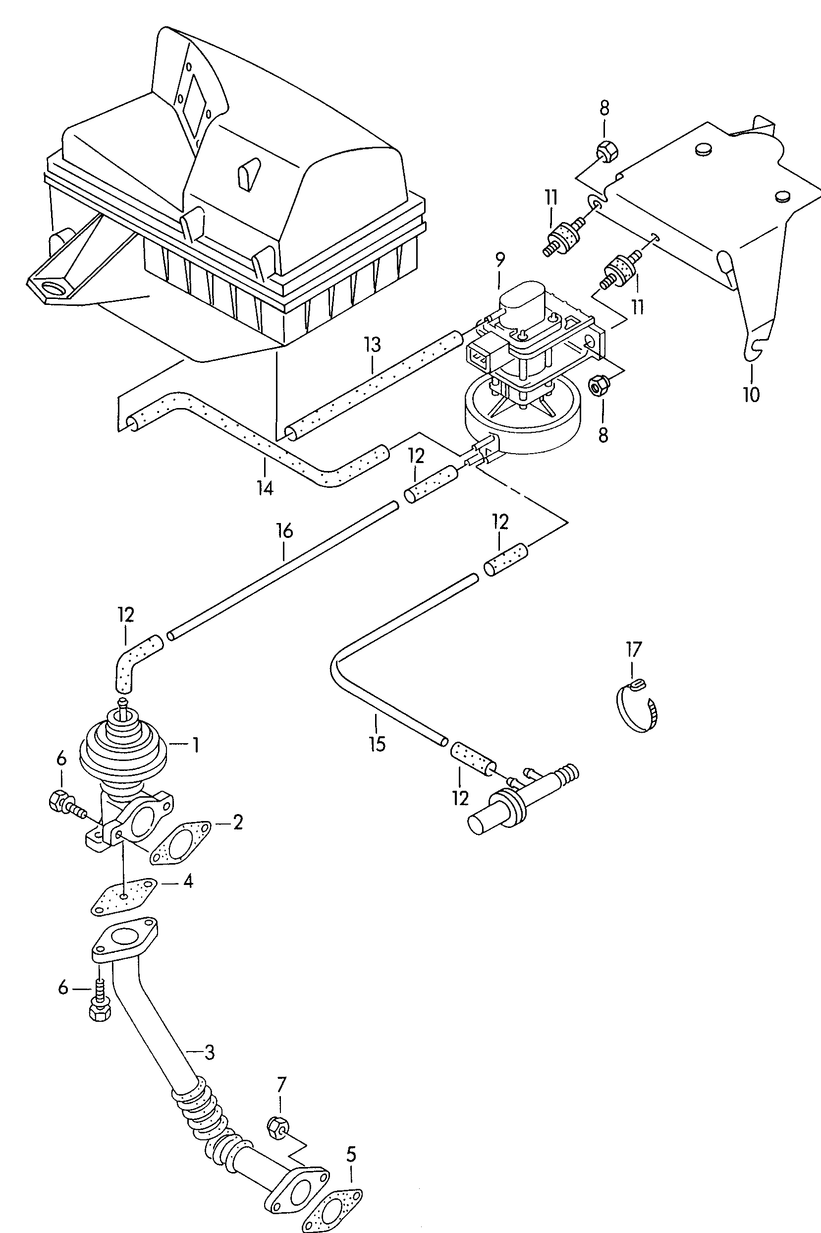 Seat 038 131 547A - Tiiviste, EGR-venttiili inparts.fi