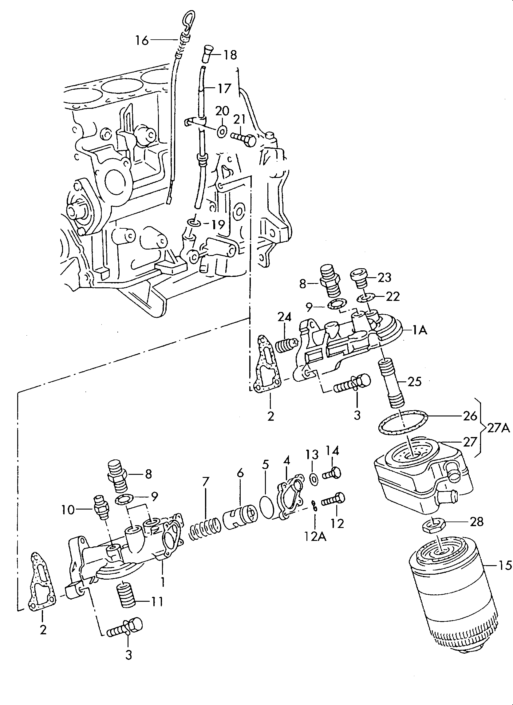 VW 028 115 561 - Öljynsuodatin inparts.fi