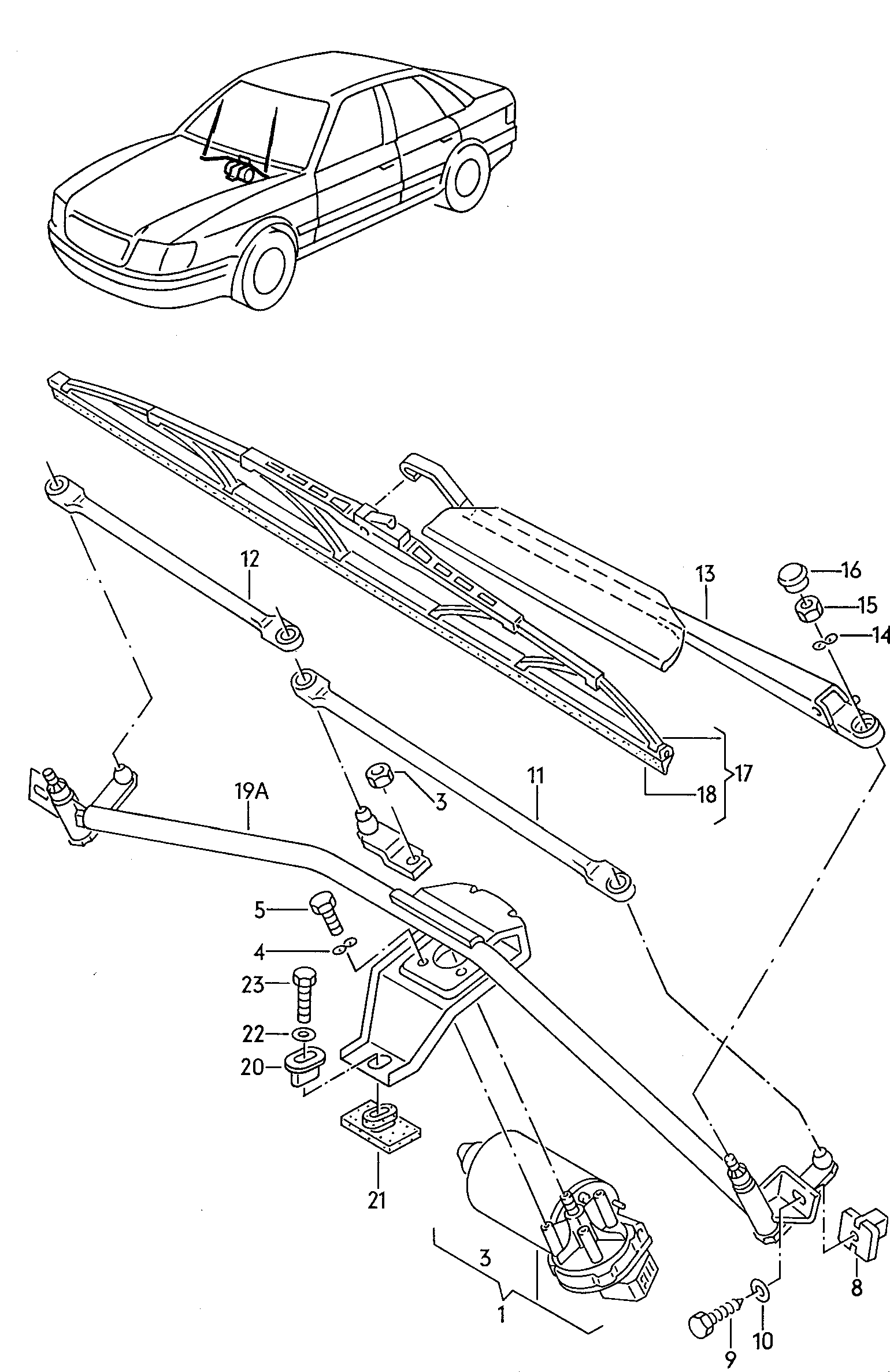 VW 357 998 003 A - Pyyhkijänsulka inparts.fi