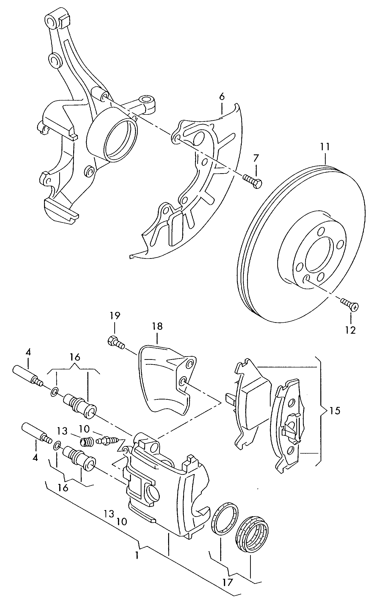 VW 1J0 615 301 D - Jarrulevy inparts.fi