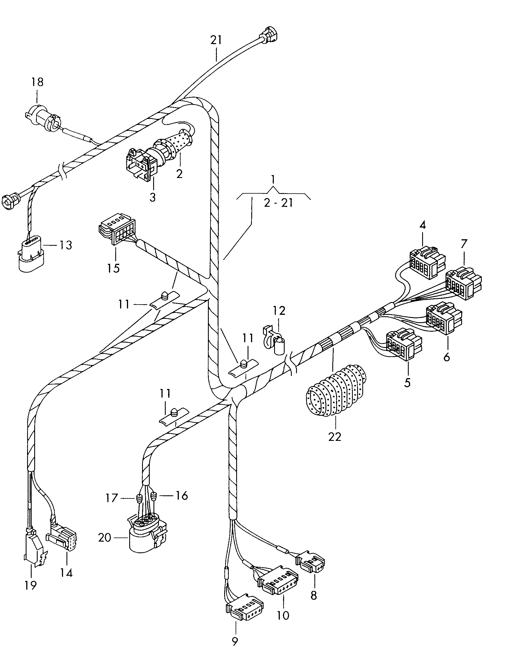 Seat 1J0 973 703 - Korjaussarja, johtosarja inparts.fi