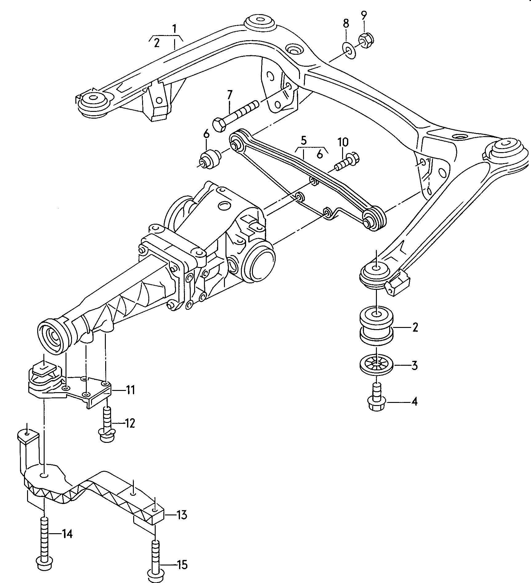 VW 8A0505145D - Akselinripustus inparts.fi