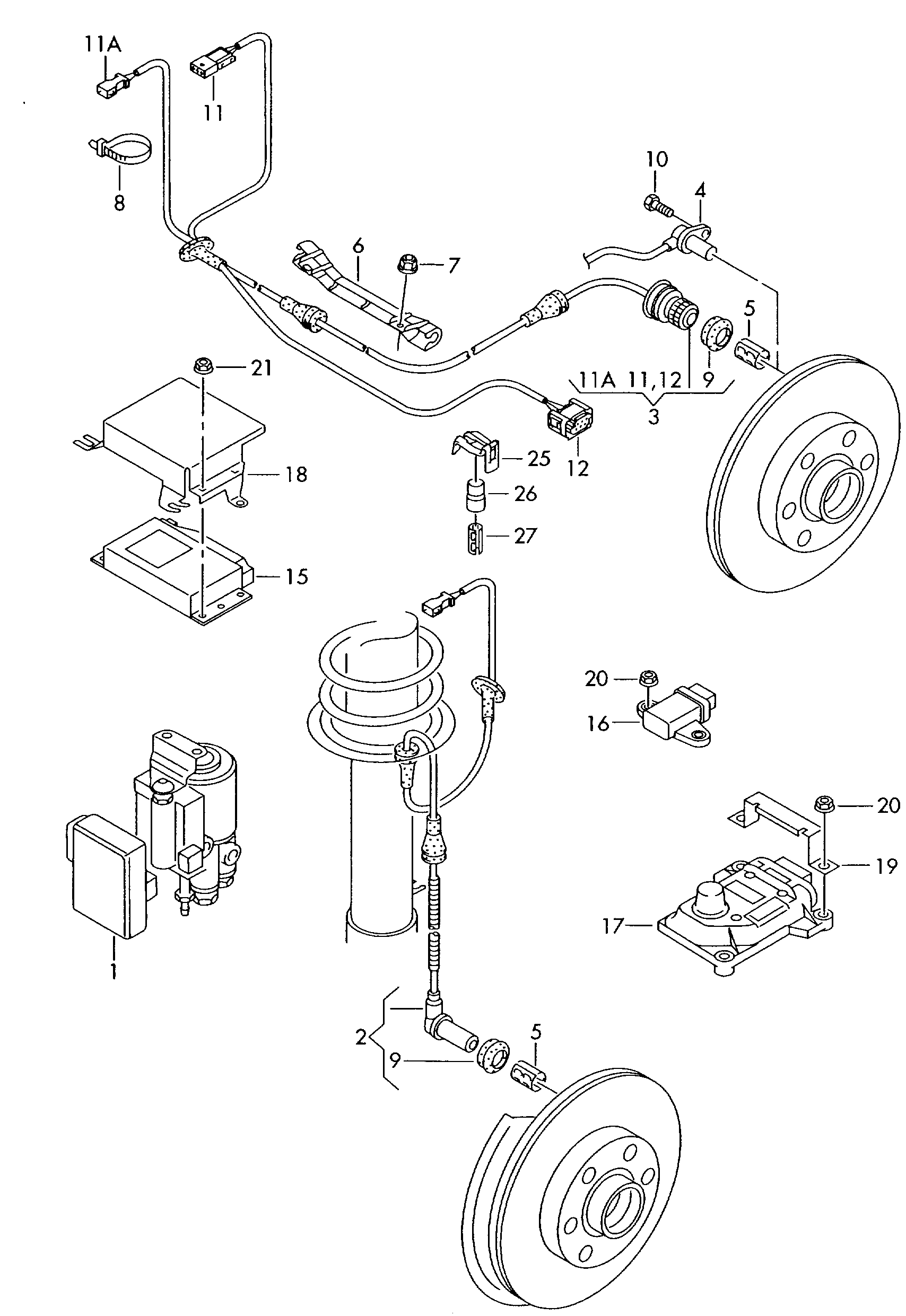 VW 8D0927807F - ABS-anturi inparts.fi