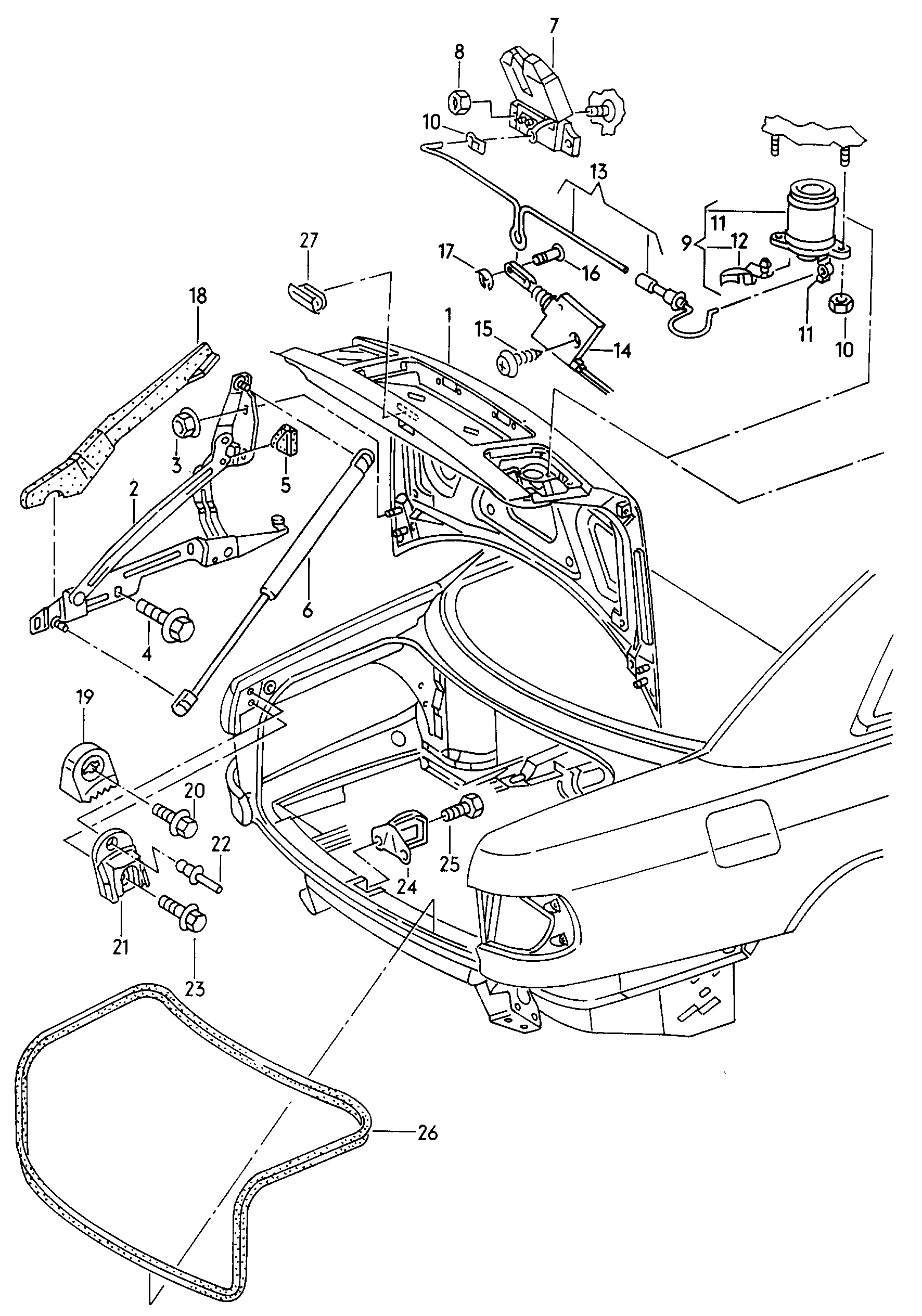 VAG 4D0 827 551B - Kaasujousi, tavaratila inparts.fi