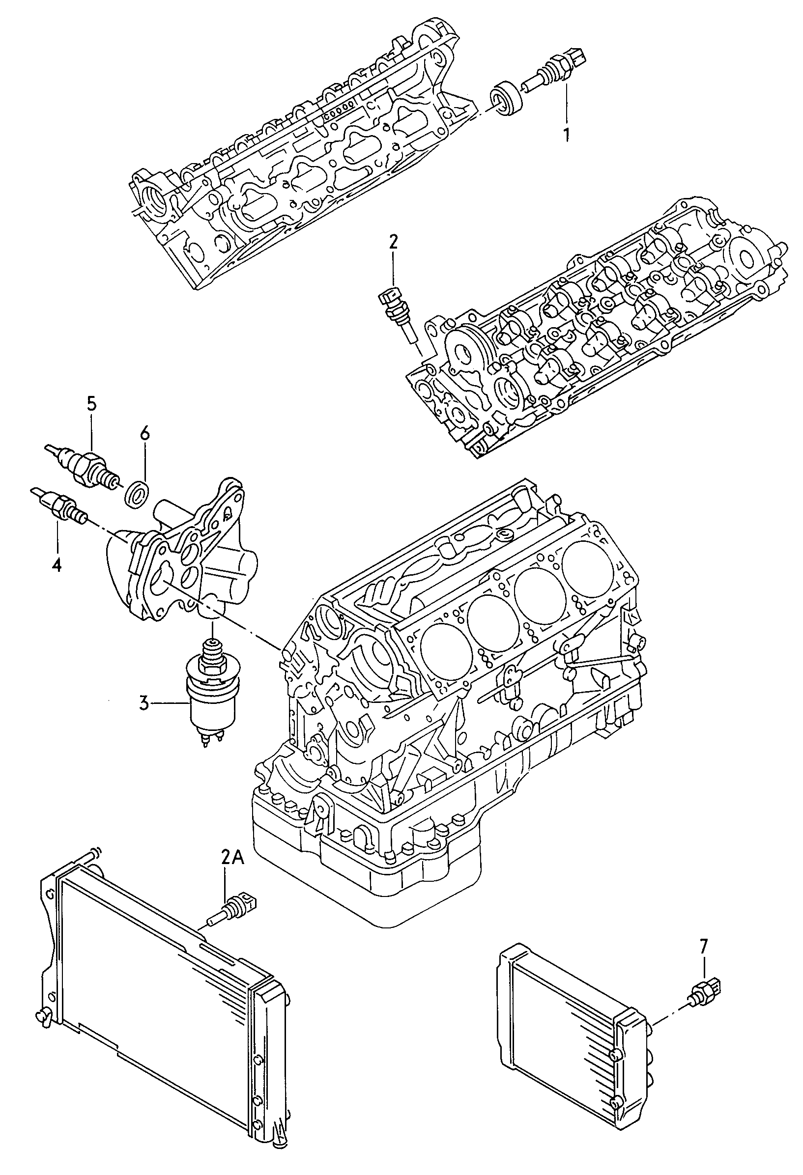 VAG 077919501 - Tunnistin, jäähdytysnesteen lämpötila inparts.fi