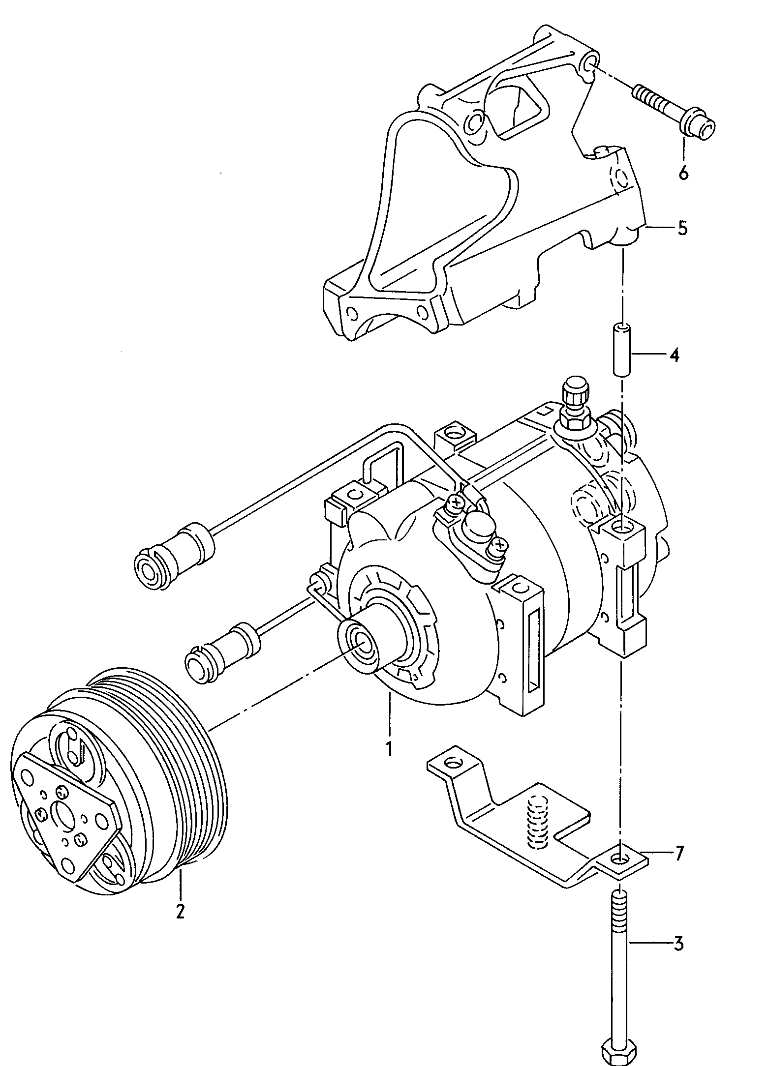 Seat 077260803AE - Kompressori, ilmastointilaite inparts.fi