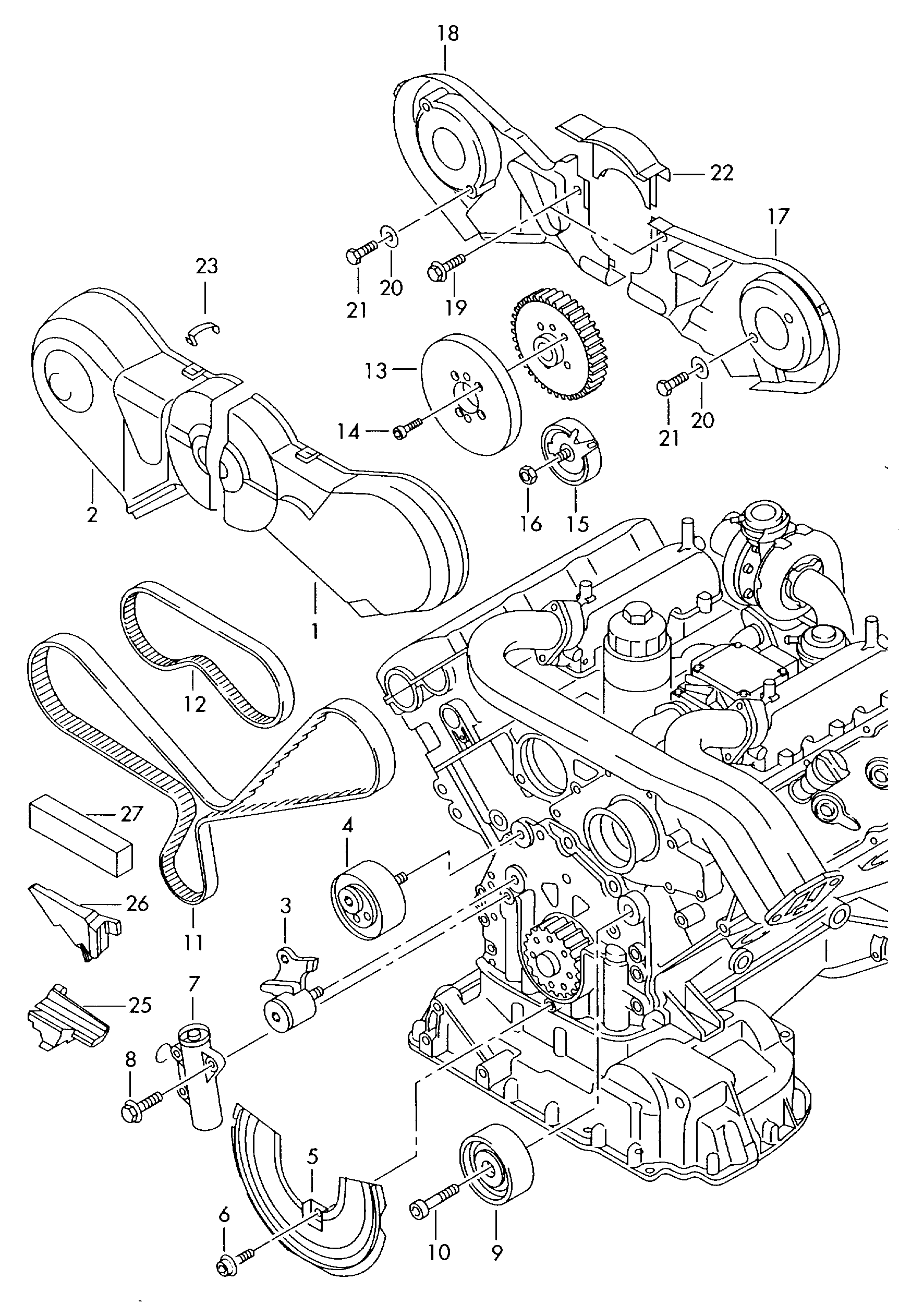 Skoda 059 109 243 J - Hammashihnasarja inparts.fi