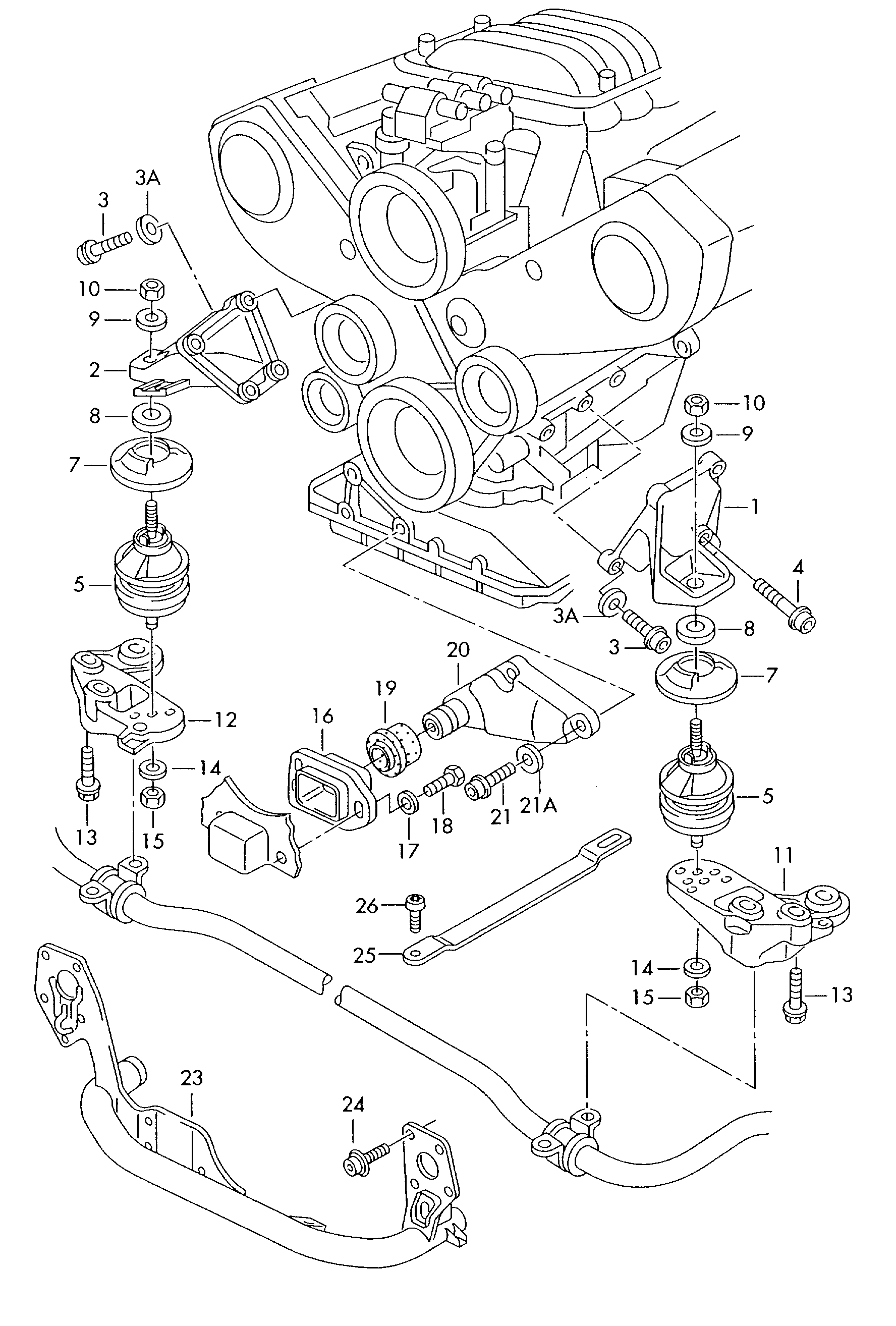 VAG 8D0 199 339 L - Moottorin tuki inparts.fi