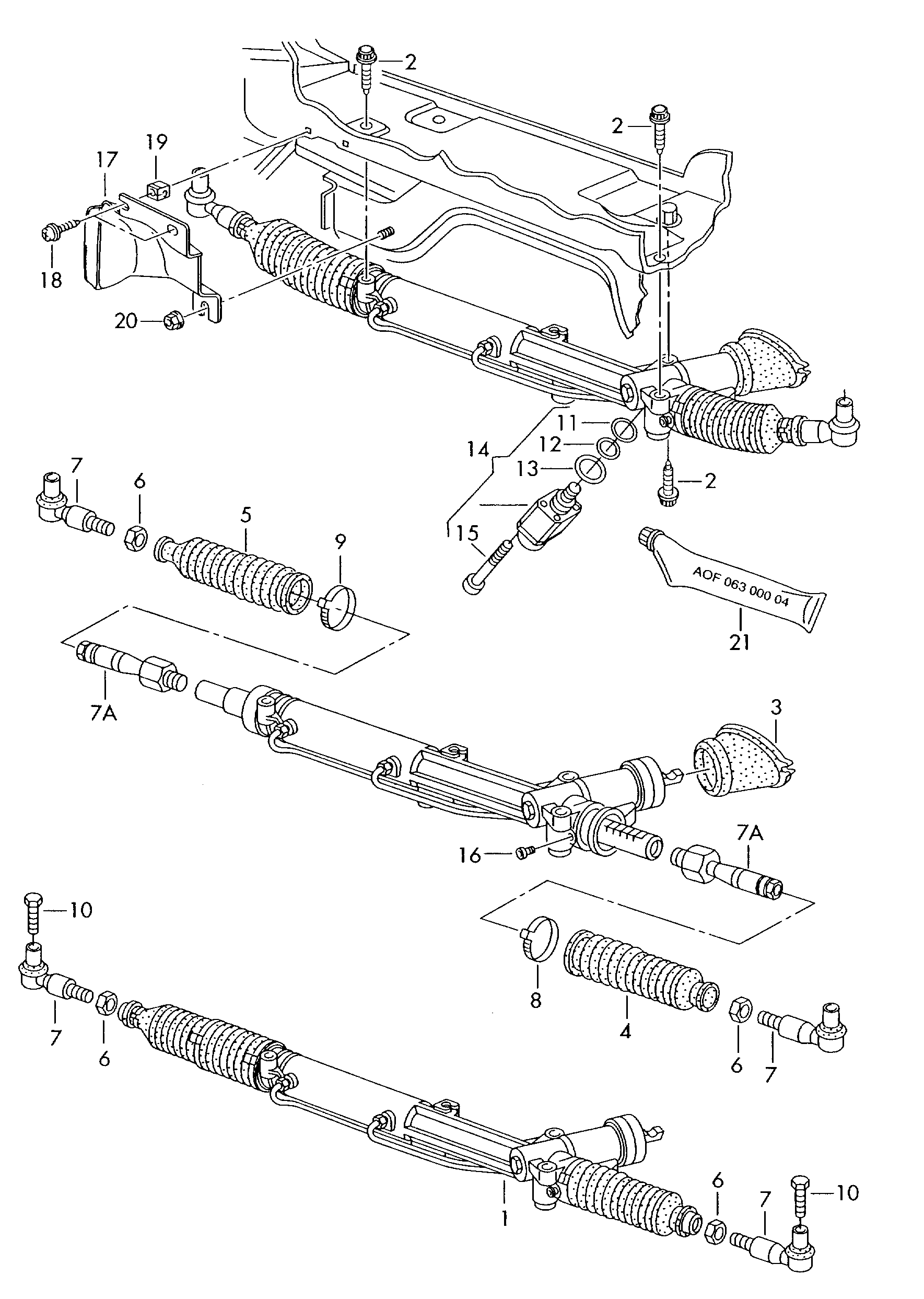 VAG 4B1 422 052F - Ohjausvaihde inparts.fi