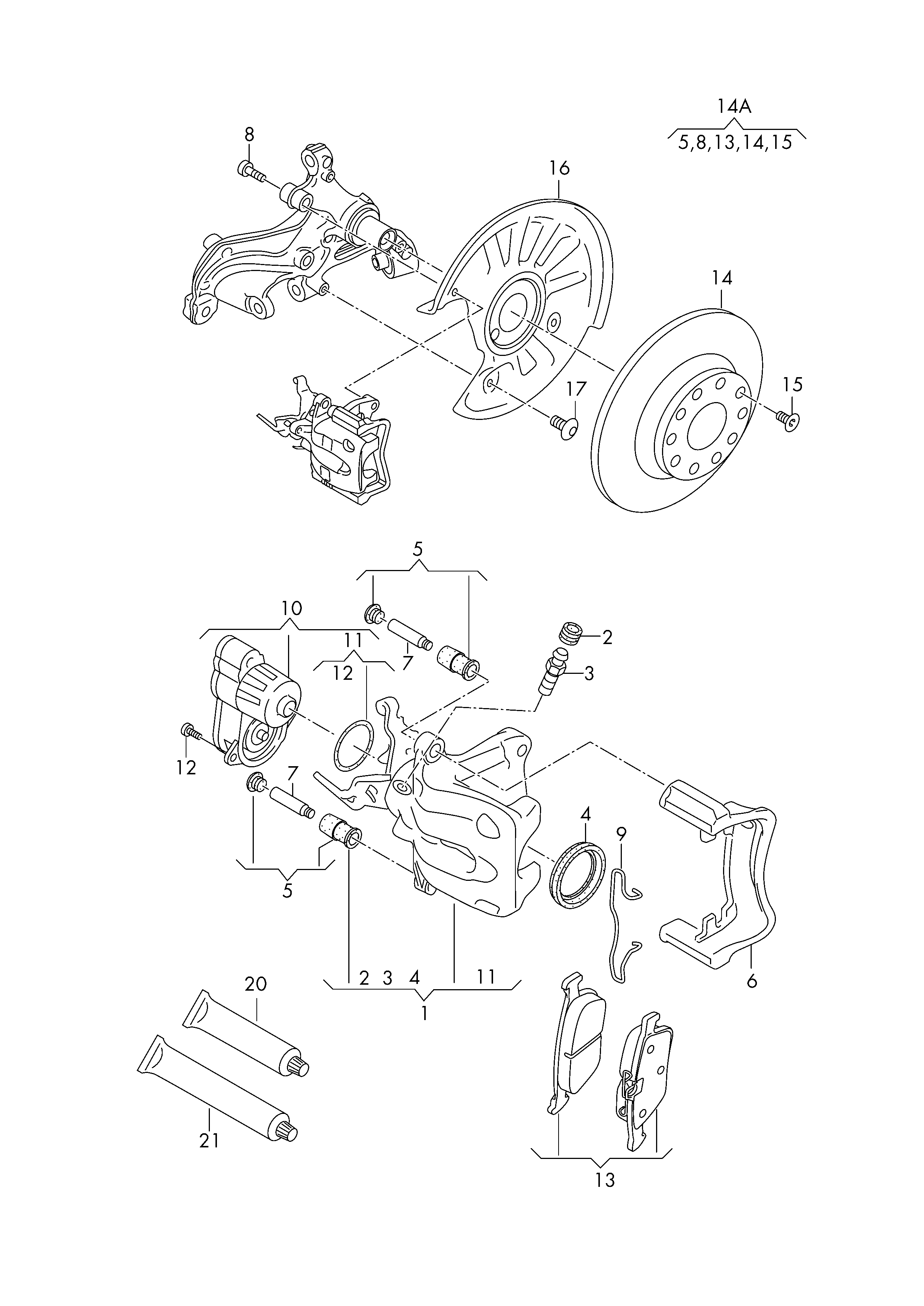 Skoda 8V0 698 451 B - Jarrupala, levyjarru inparts.fi