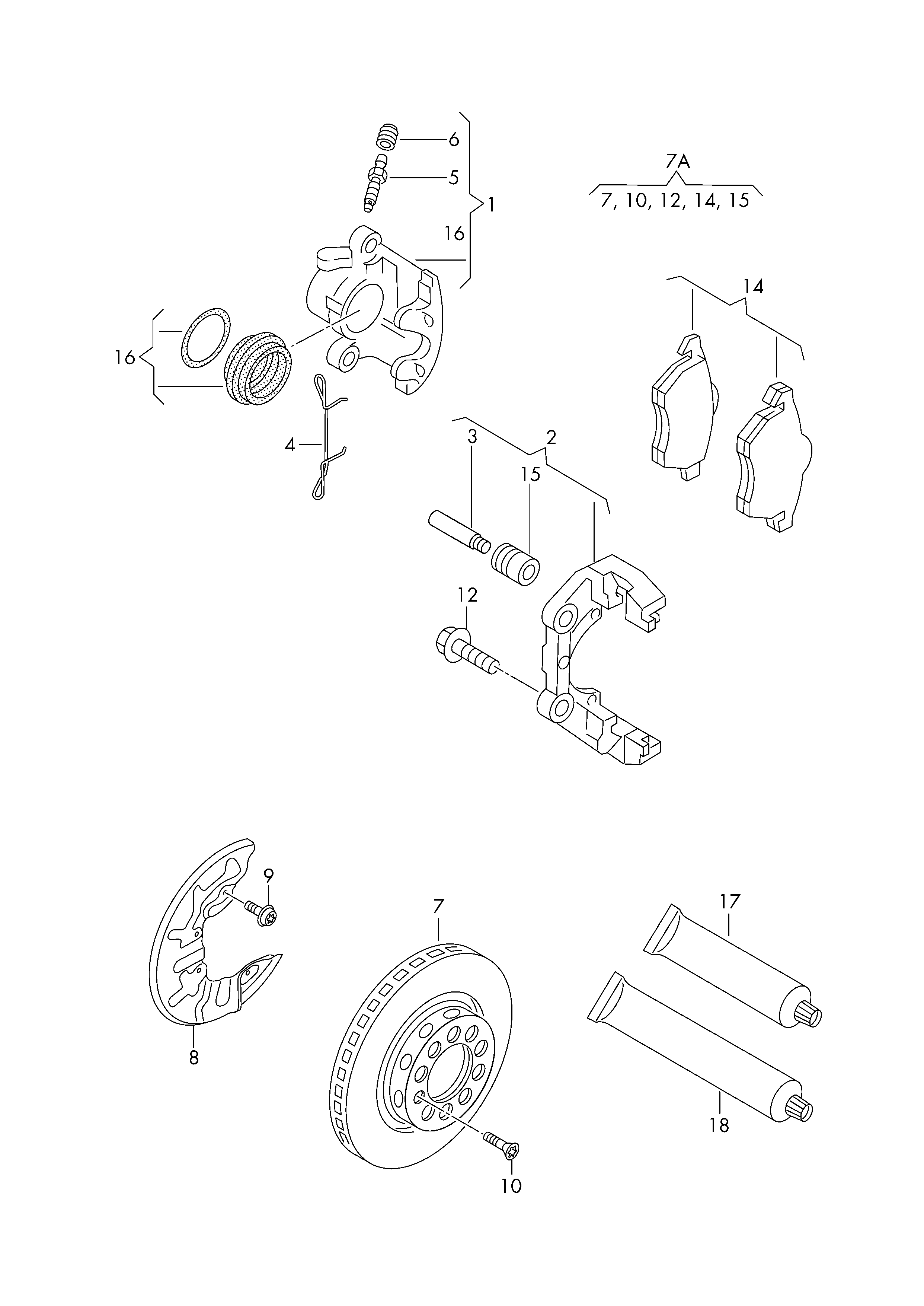 Seat 8E0 698 151 K - Jarrupala, levyjarru inparts.fi